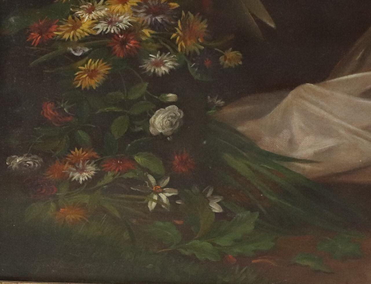 19th-Century Oil on Canvas, The Three Fates, After P. Thumann, Germany. im Zustand „Gut“ im Angebot in Los Angeles, CA