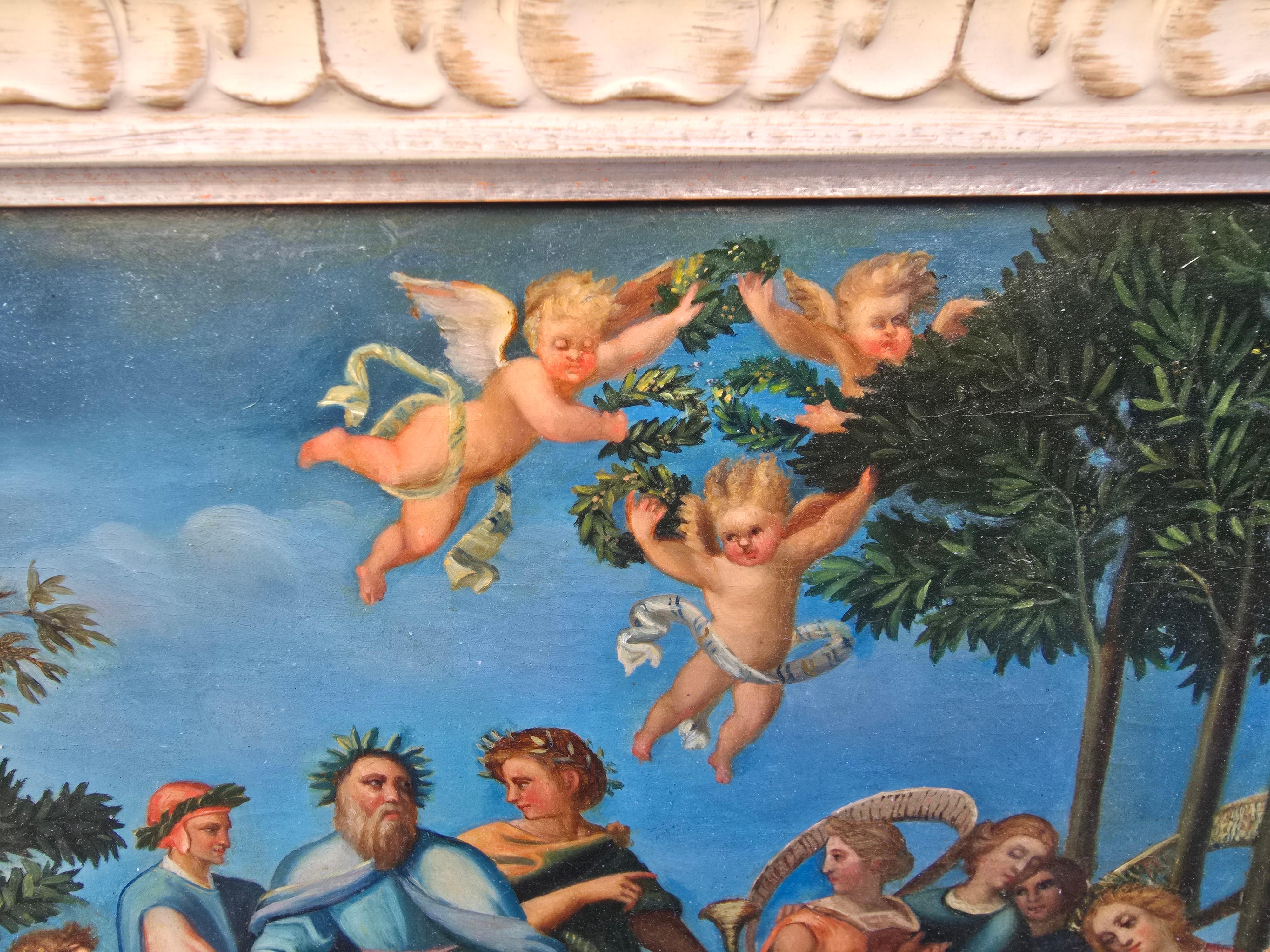 Huile sur toile du XIXe siècle représentant une scène de bacchanale grecque classique en vente 2