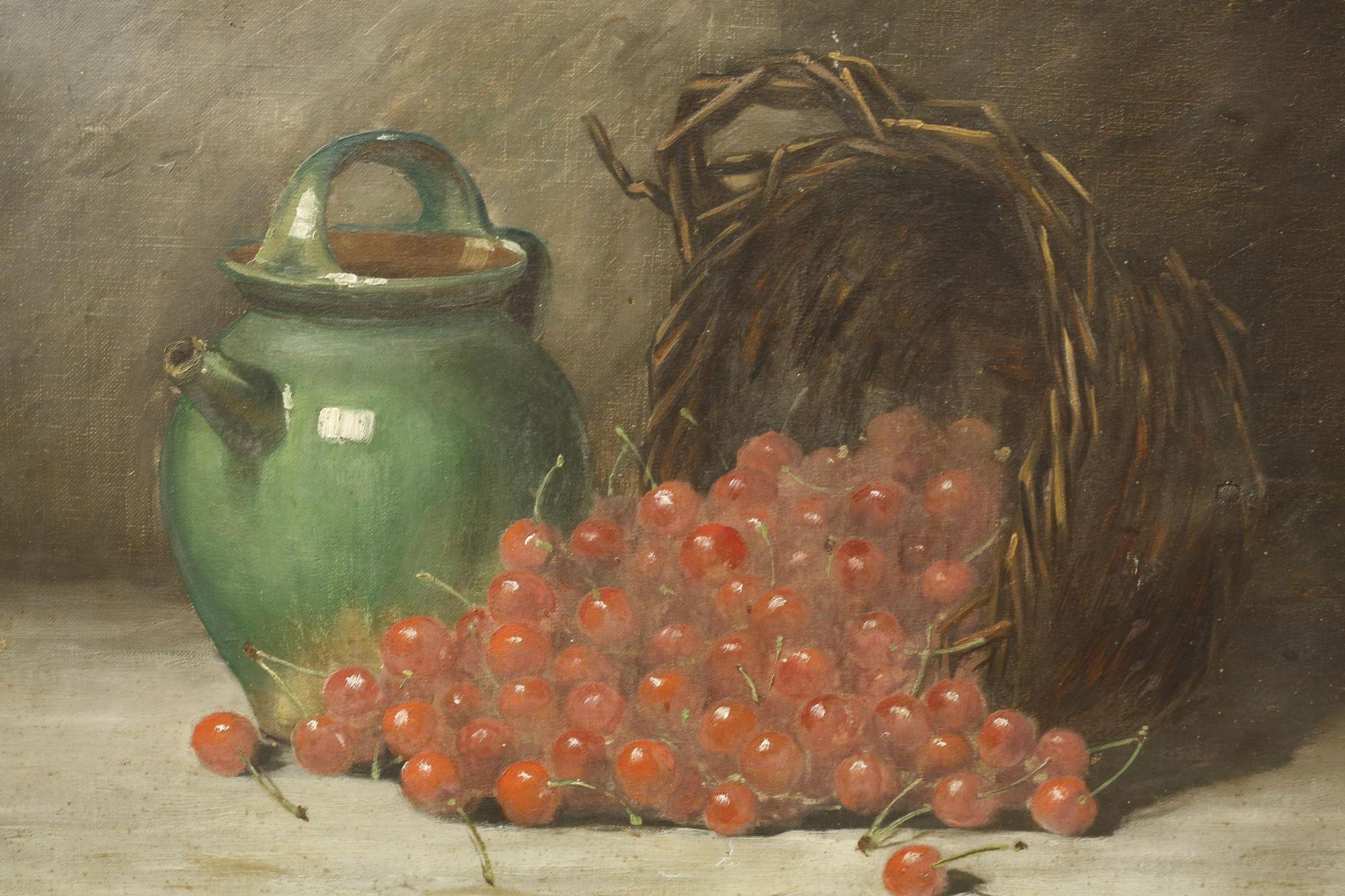 19th Century 19th century Oil on cavas painting of a confit pot