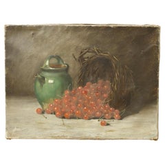 19th century Oil on cavas painting of a confit pot