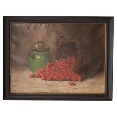 19th century Oil on cavas painting of a confit pot