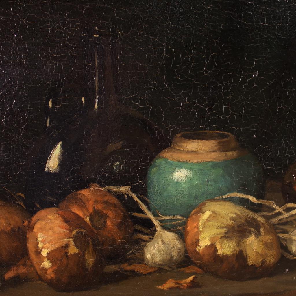 19th Century Oil on Panel Dutch Signed Still Life Painting, 1880 9