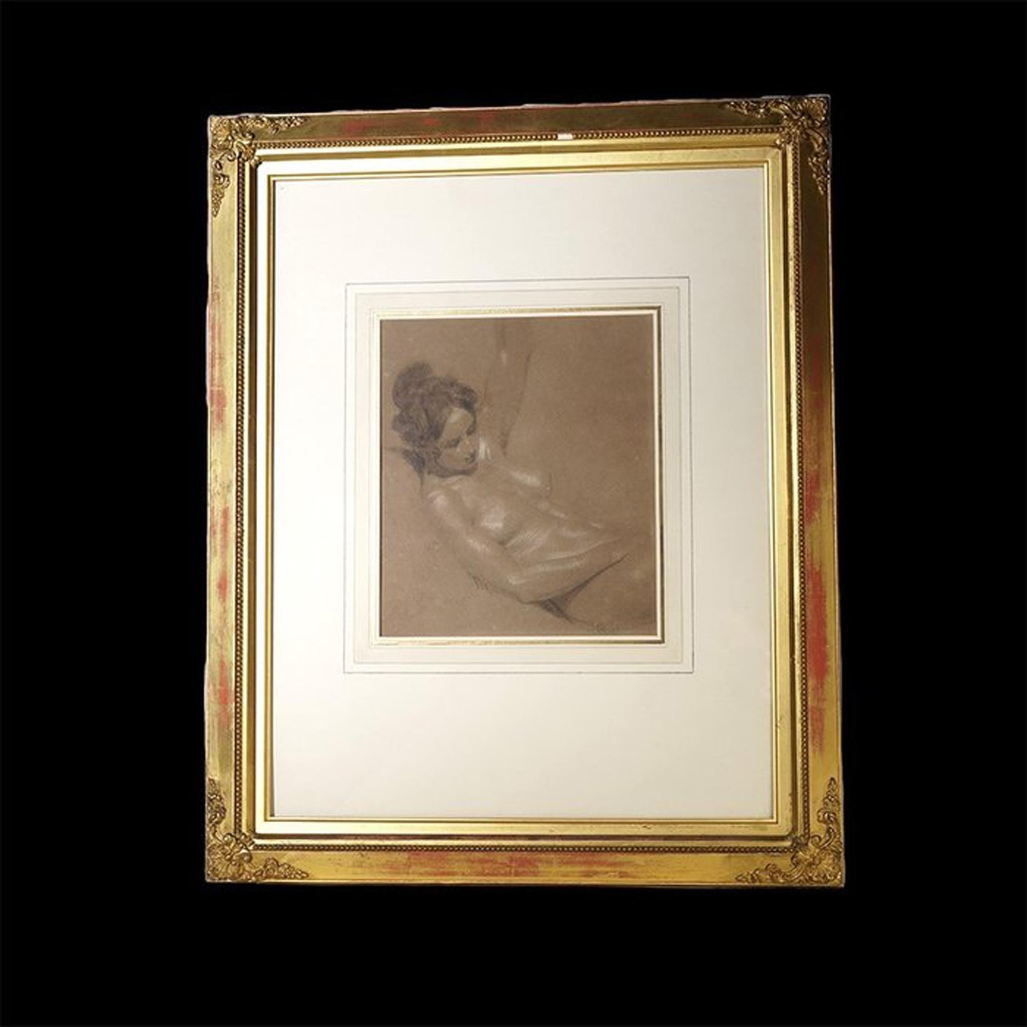 19th-century oil-on-paper drawing '' Female nude study '' by an artist of The English School William Etty

Provenance:
The drawing came from private collection of Henry Sapio Reitlinger.
Then been sold in one of the auction houses
and then acquired