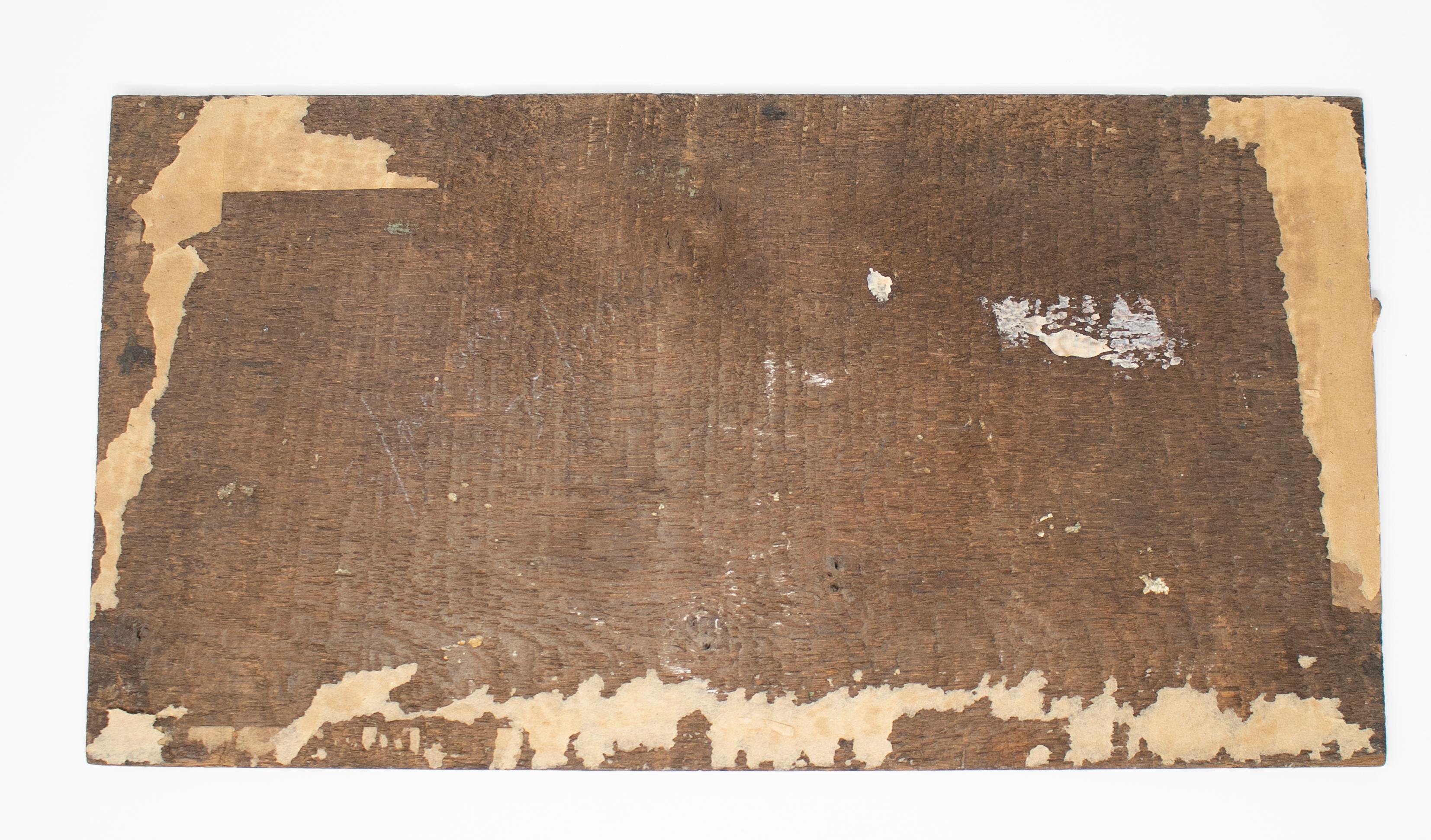 19. Jahrhundert Öl auf Holz Gemälde einer Meereslandschaft im Angebot 5
