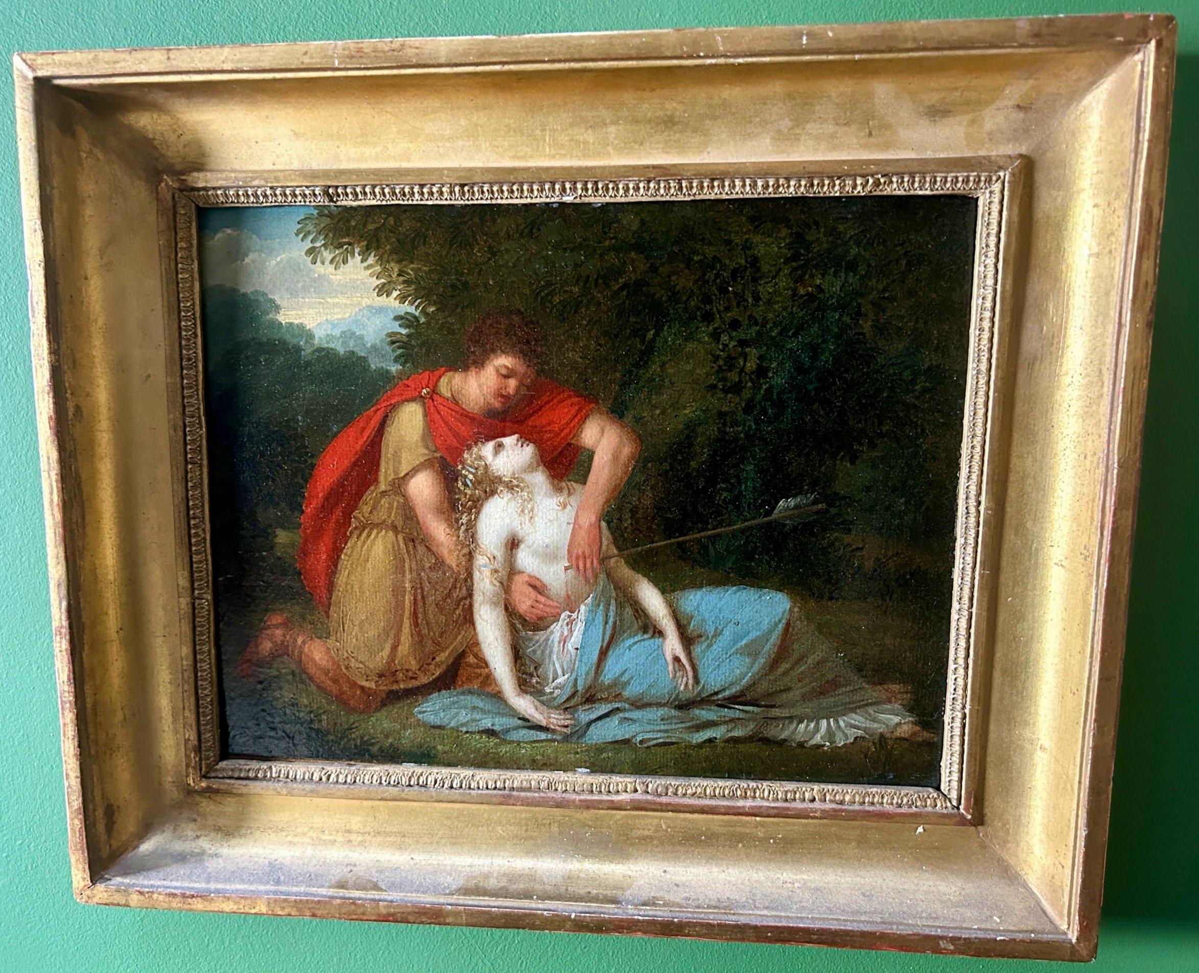 19th Century Oil Painting Attributed to Charles Meynier - The Death of Procris im Angebot 4