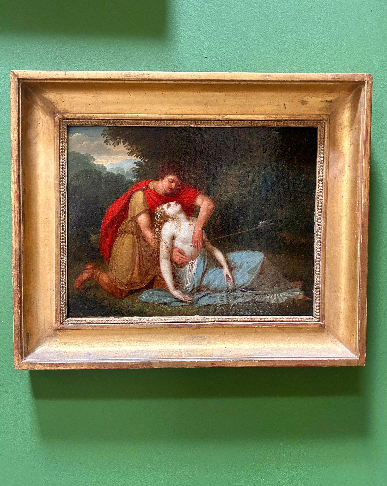 Charles Meynier Ölgemälde, 19. Jahrhundert Ölgemälde, Antike Erotik Ölgemälde, Der Tod von Procris Gemälde, La Morte de Procris Gemälde, Mythologische Ölgemälde.

La Morte de Procris (Der Tod von Procris) / Cephale et Procris wird Charles Meynier