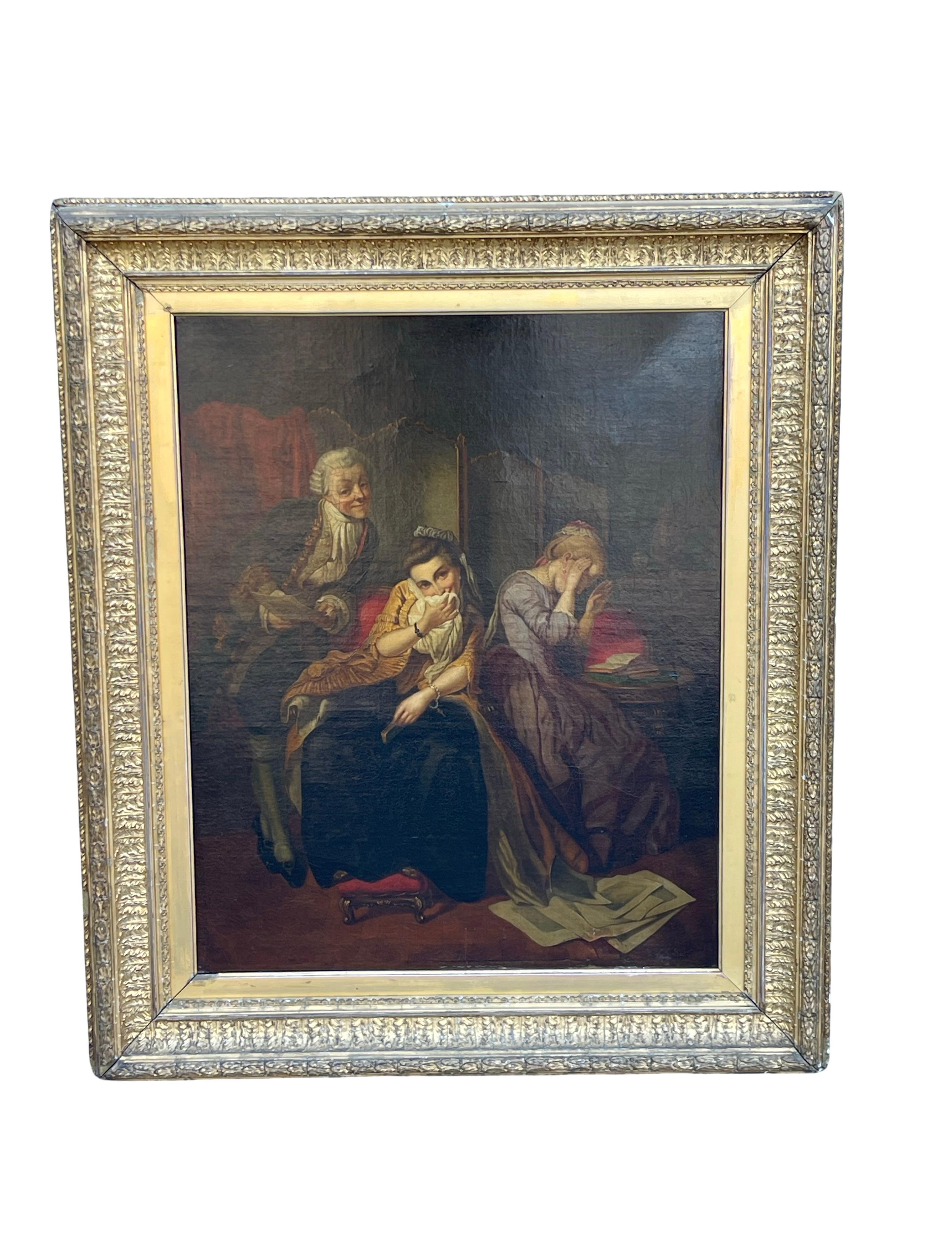 Peinture à l'huile du XIXe siècle de Karl von Calzada, 1866 en vente 7
