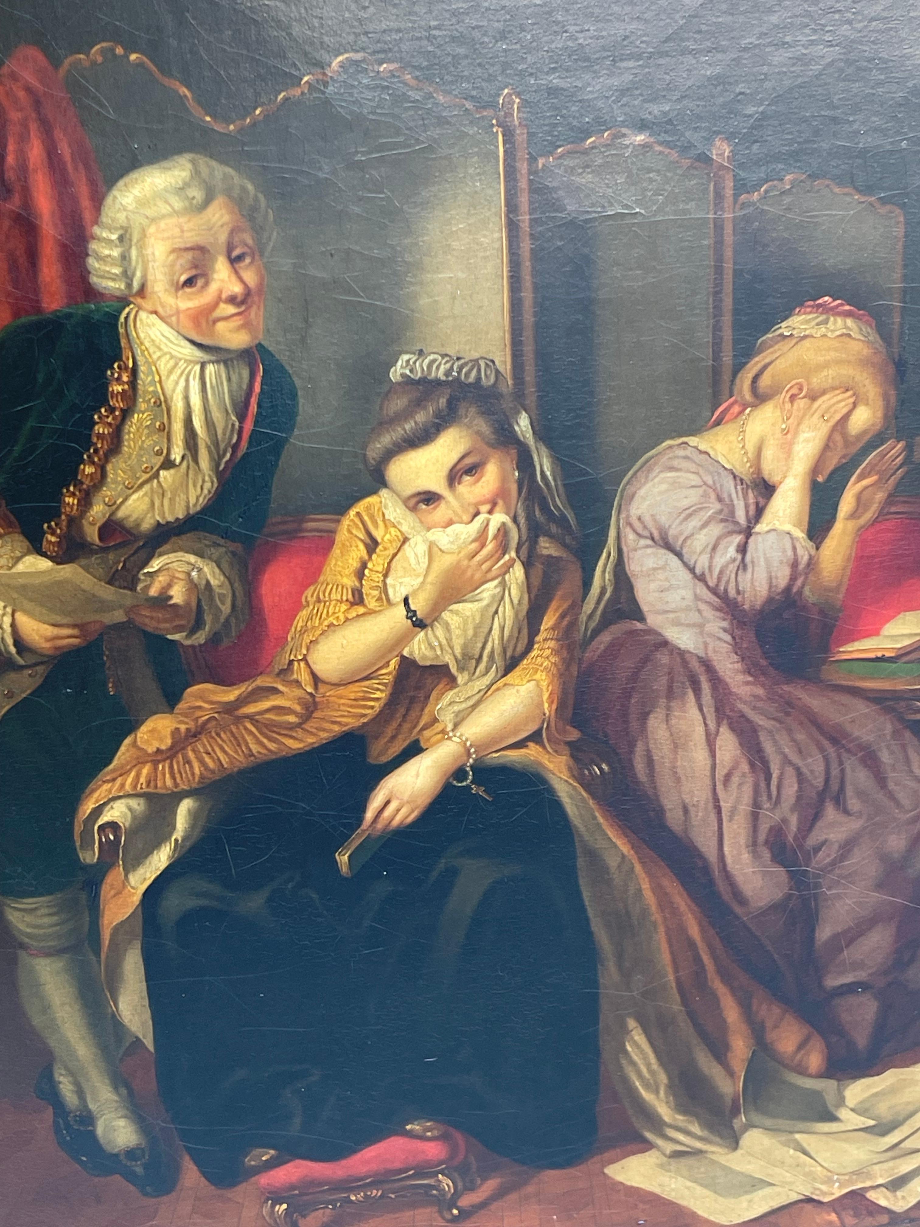 Peinture à l'huile du XIXe siècle de Karl von Calzada, 1866 en vente 8