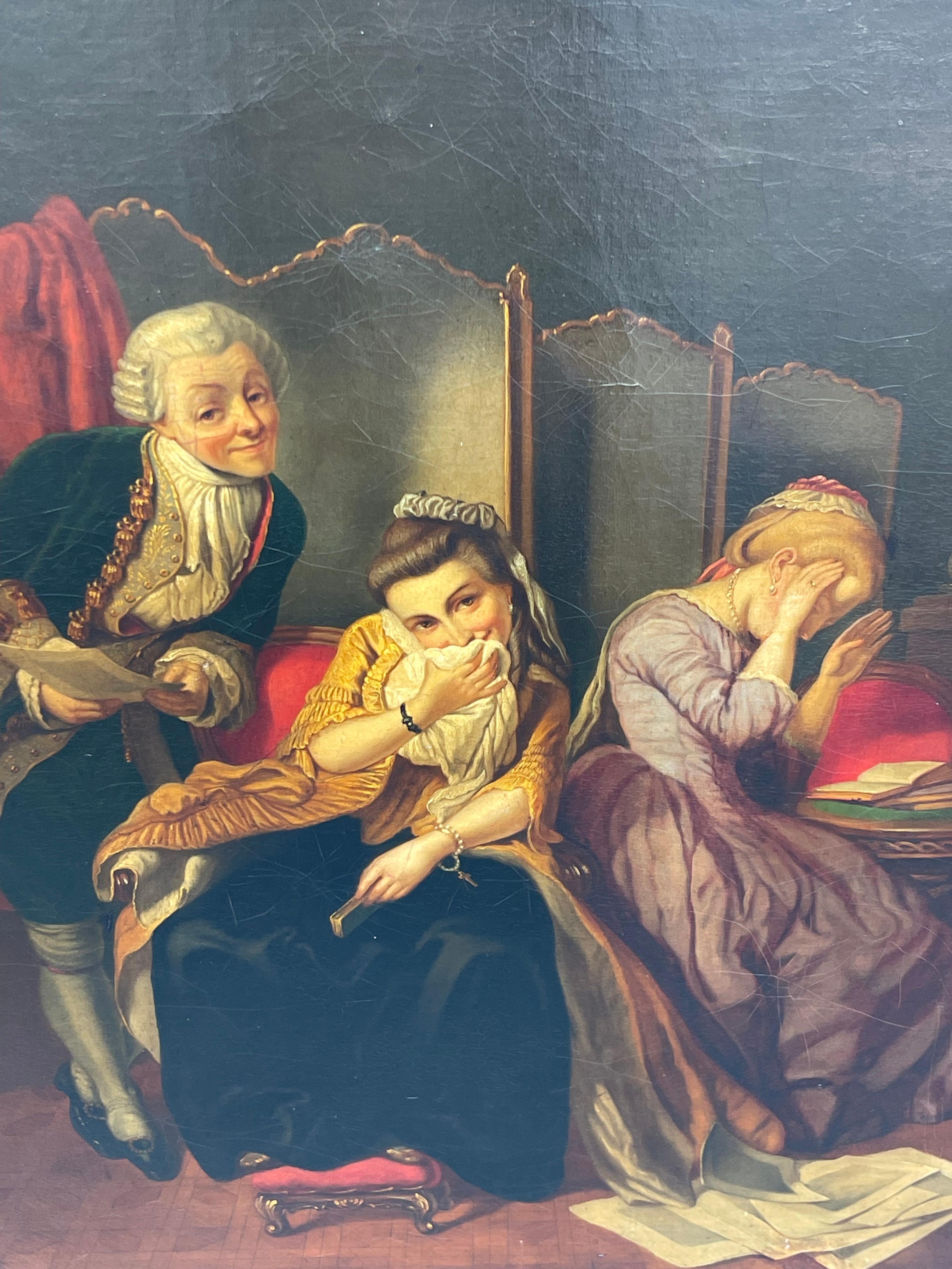 Peinture à l'huile du XIXe siècle de Karl von Calzada, 1866 en vente 9