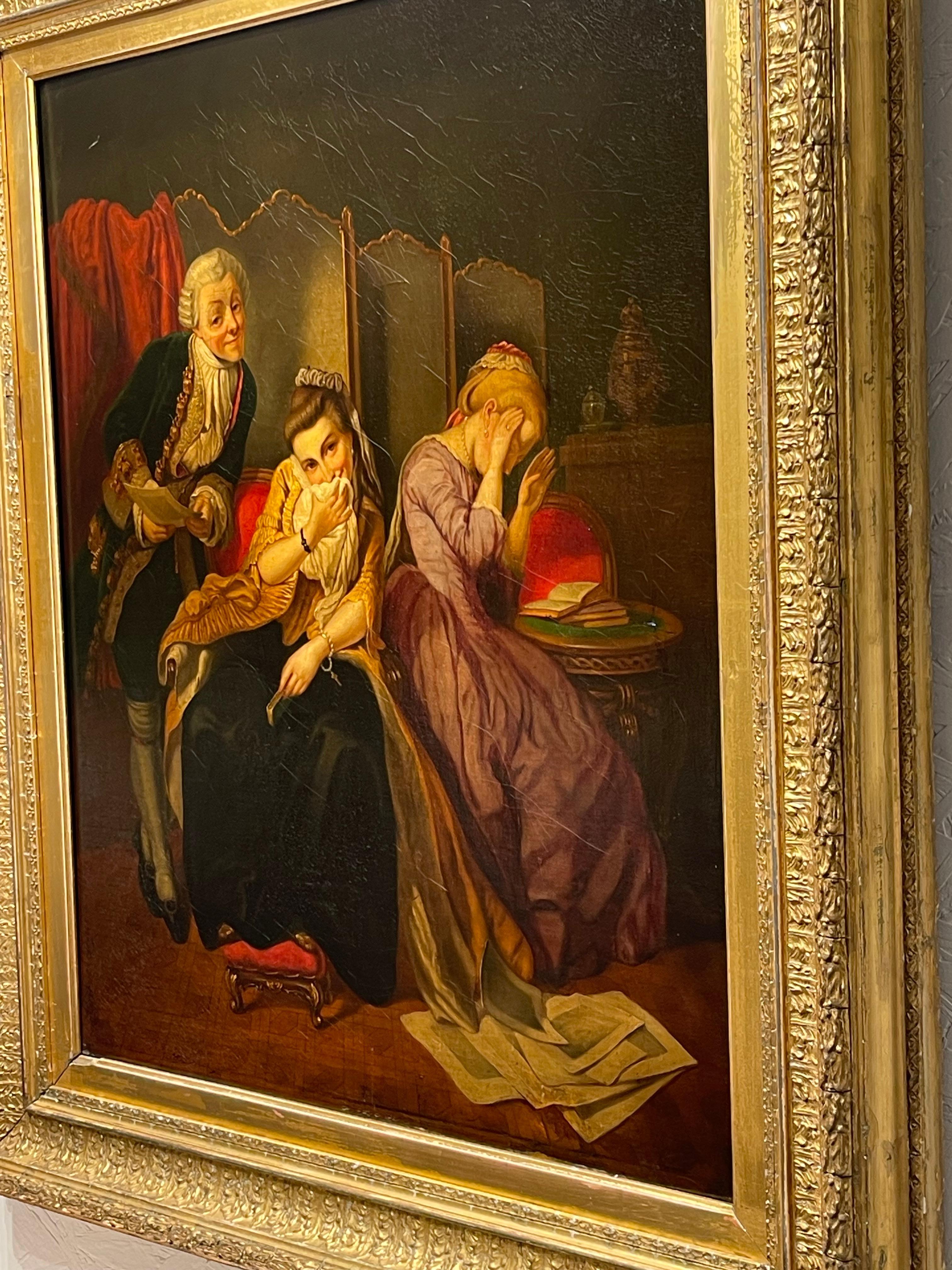 Néerlandais Peinture à l'huile du XIXe siècle de Karl von Calzada, 1866 en vente