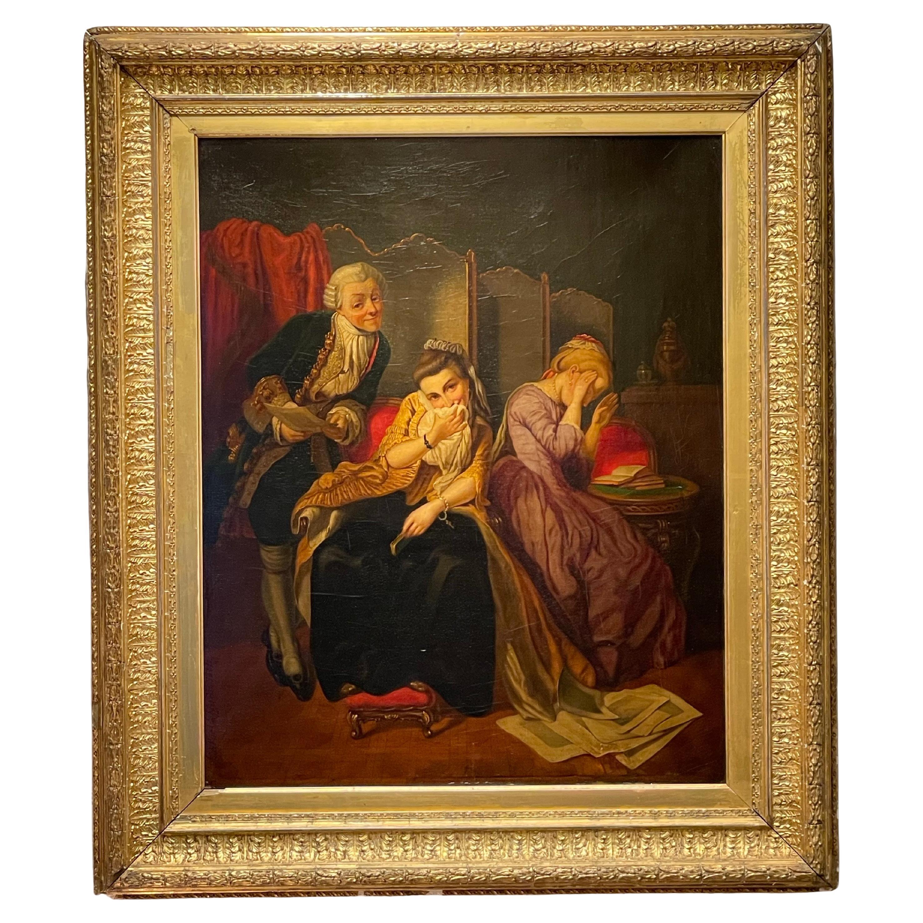 19th Century Oil Painting by Karl von Calzada, 1866