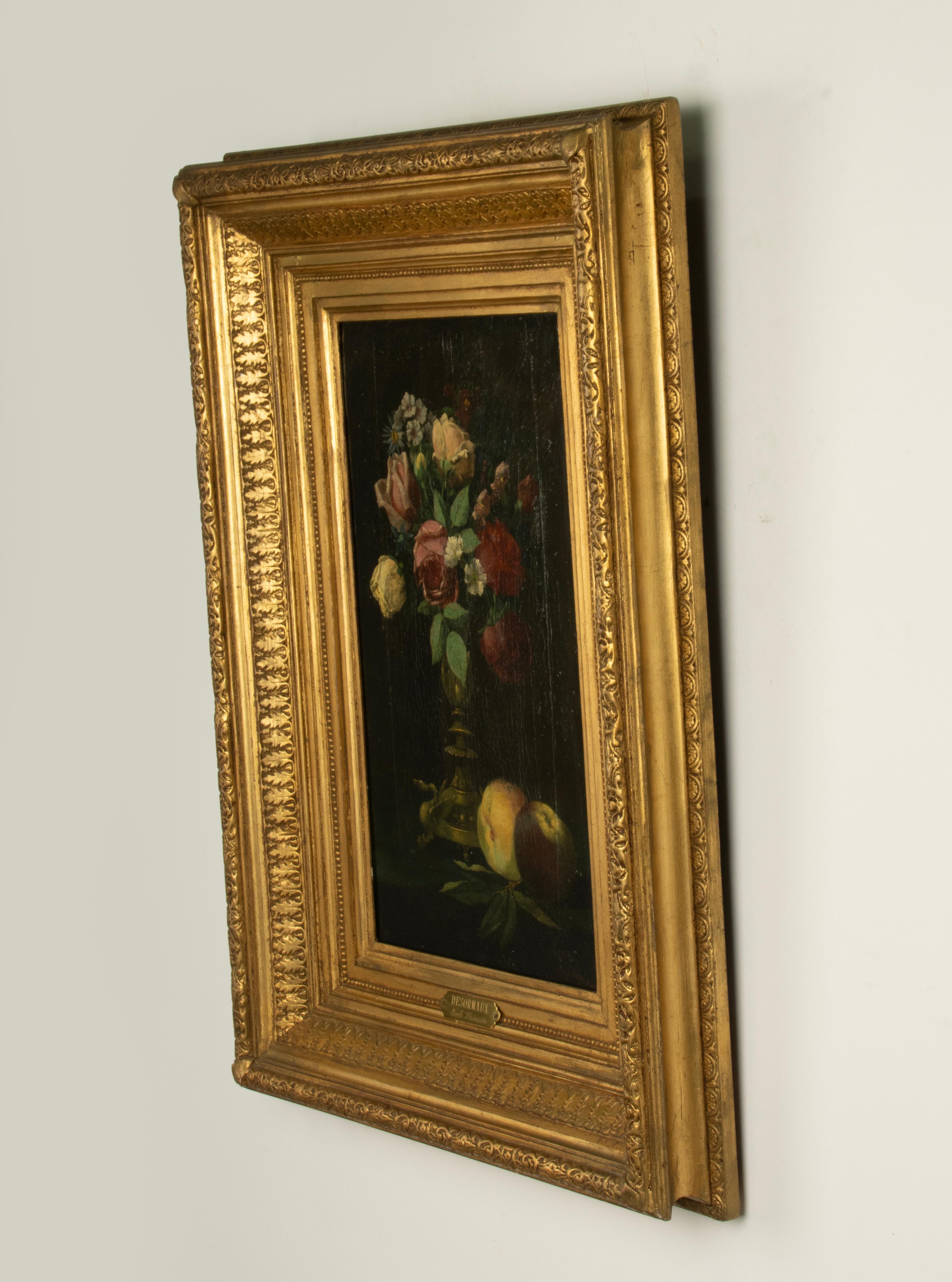 19th Century Oil Painting - Flower Still Life - French School For Sale 3