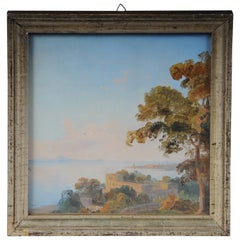 Ölgemälde, Landschaft Potsdam, Deutschland, Gustav Wagener, 19. Jahrhundert