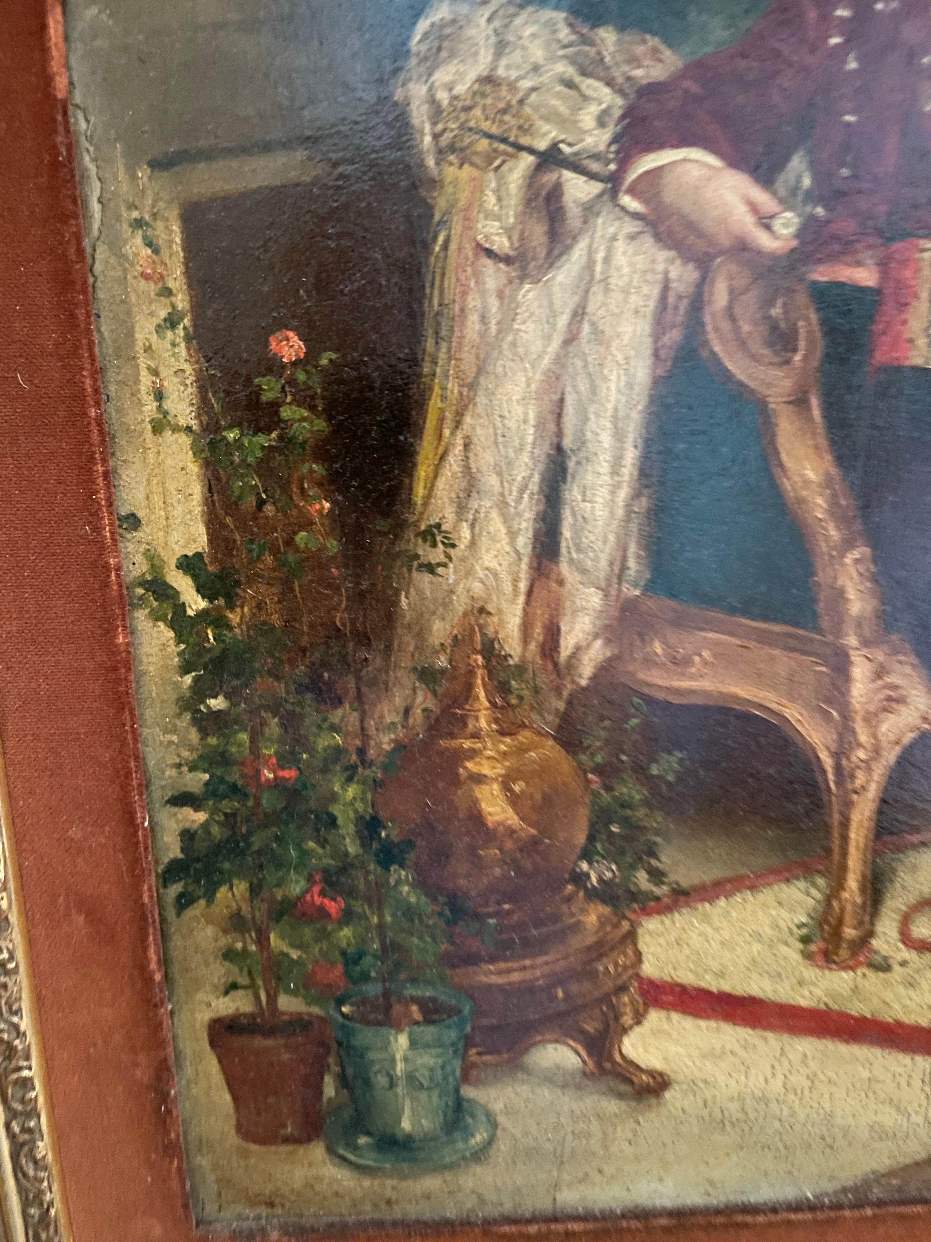19th Century Oil Painting of Aristocratic Boy, Signed, 27.5x23.25 For ...