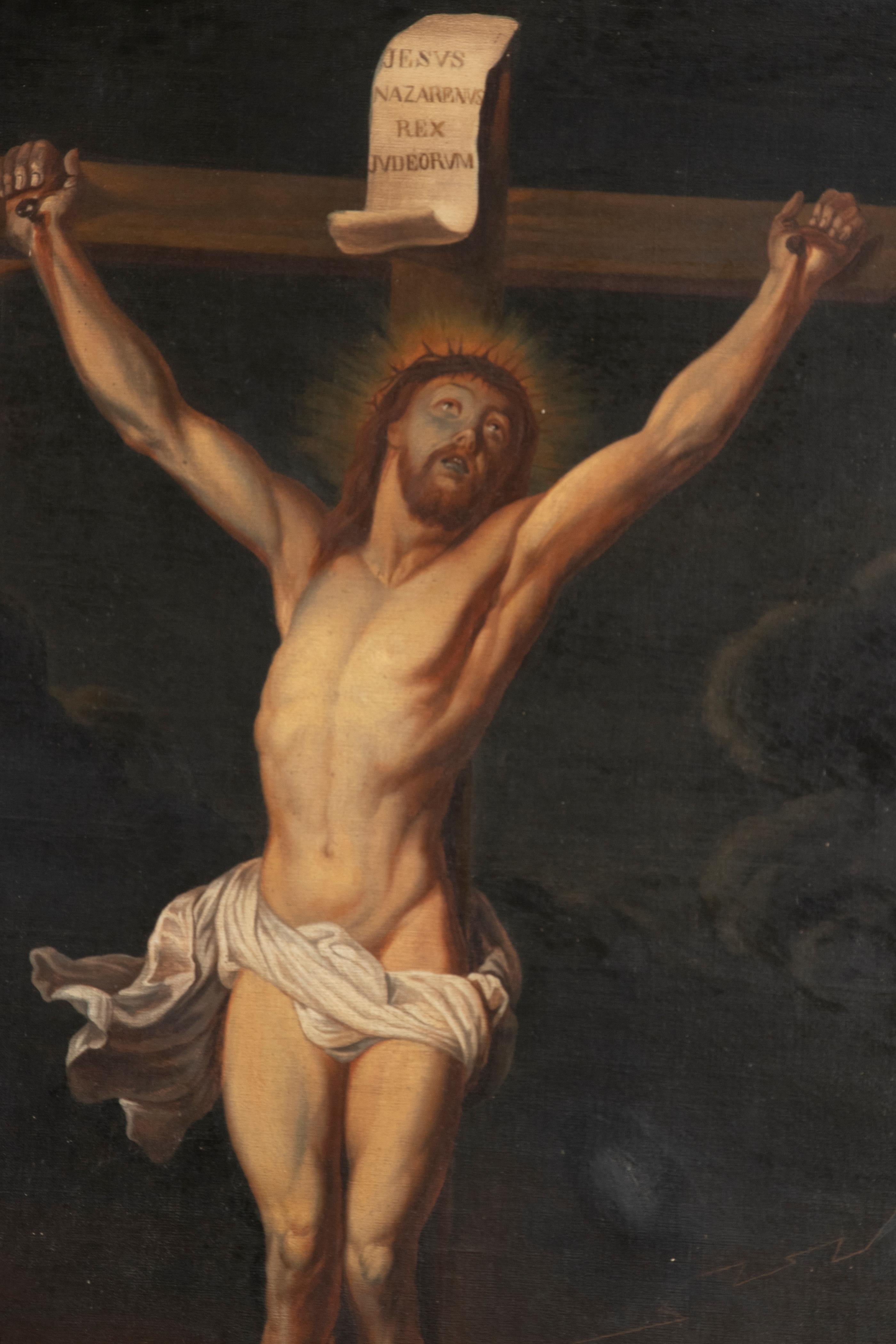 jesus on the cross painting