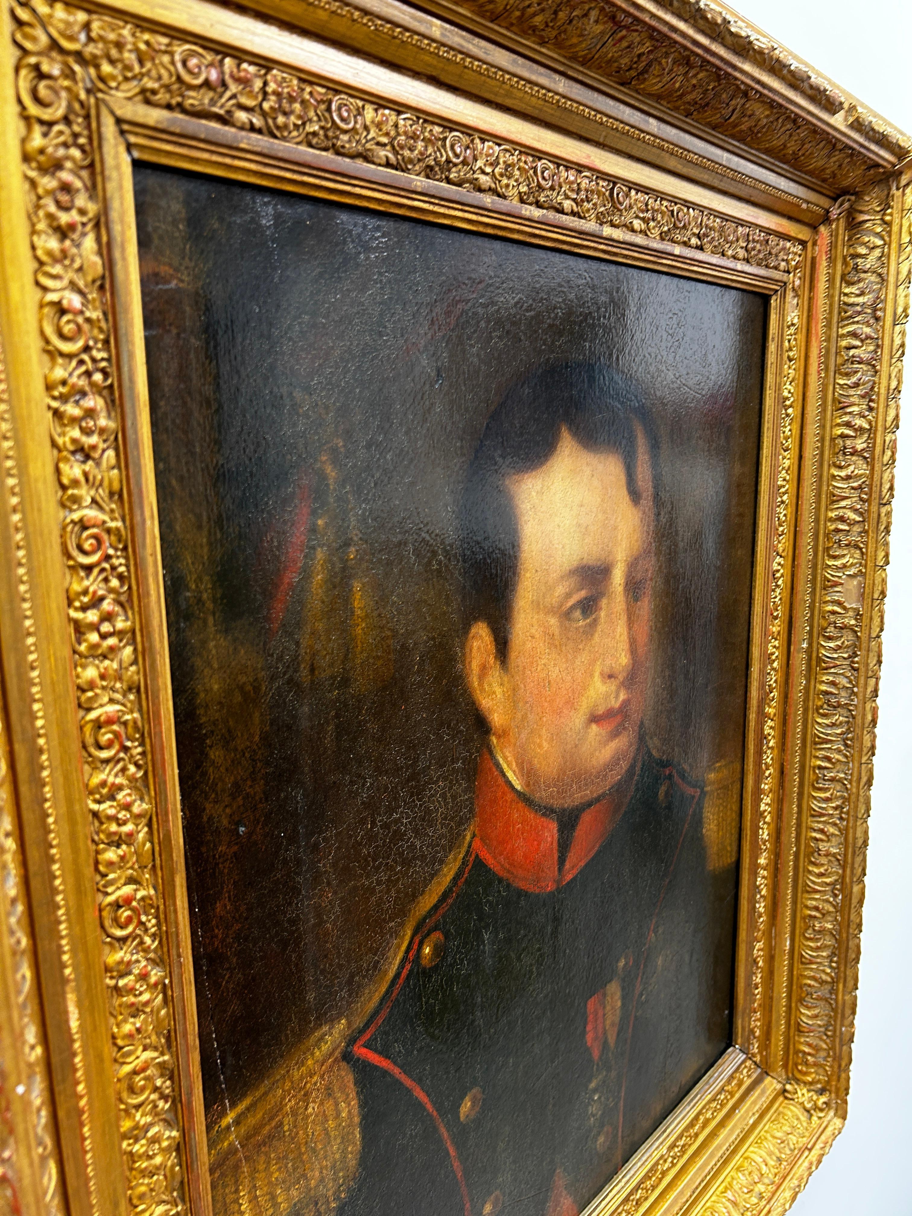 19th Century Oil Painting of Napoleon Bonaparte In Good Condition In Nashville, TN