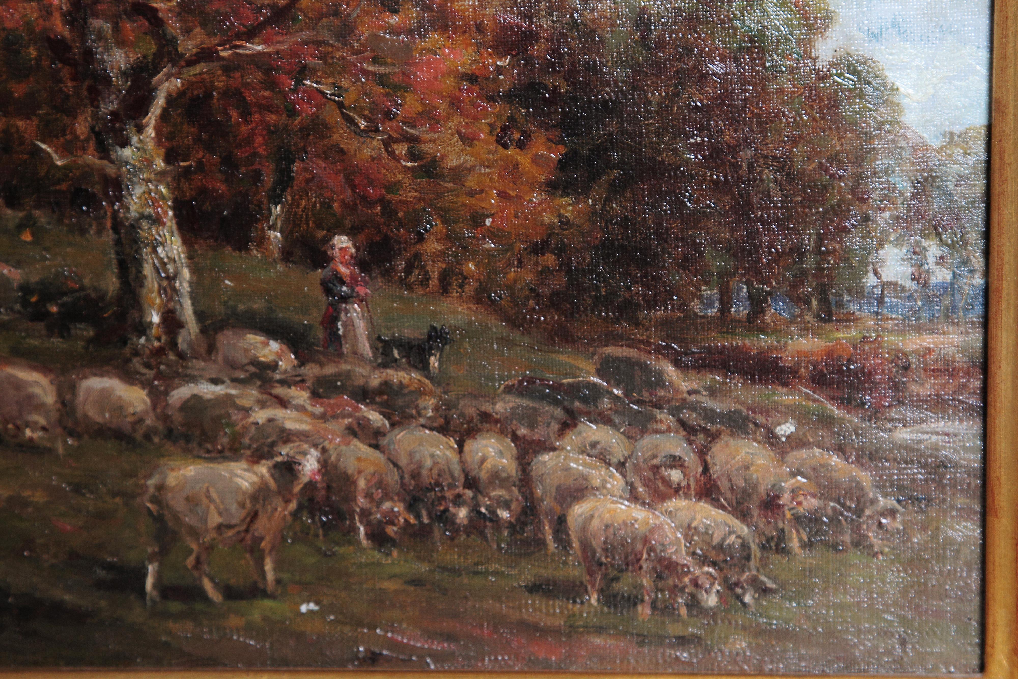 19th Century Oil on Canvas 