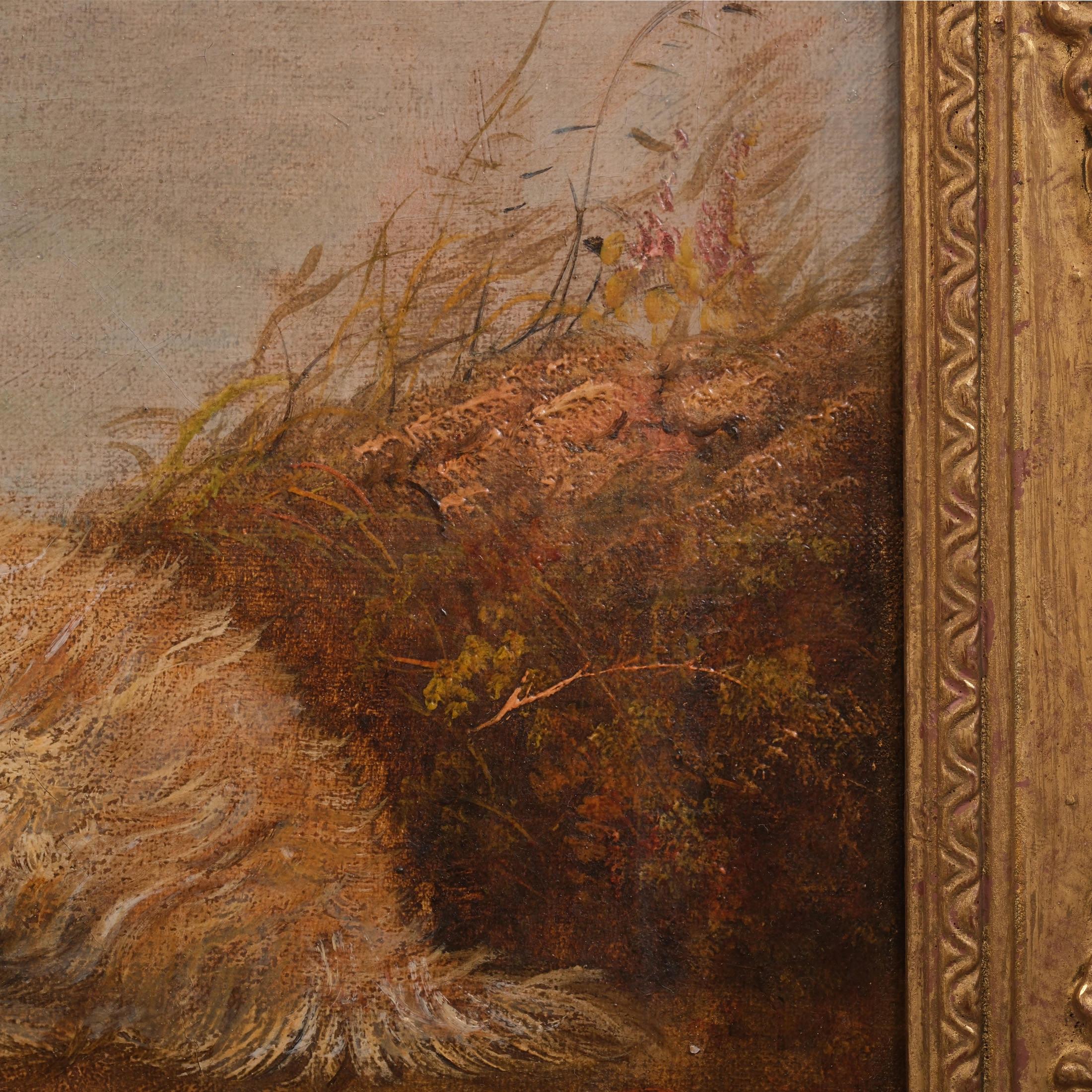 19. Jahrhundert Ölgemälde von zwei Terriern Hundeportrait (Britisch) im Angebot