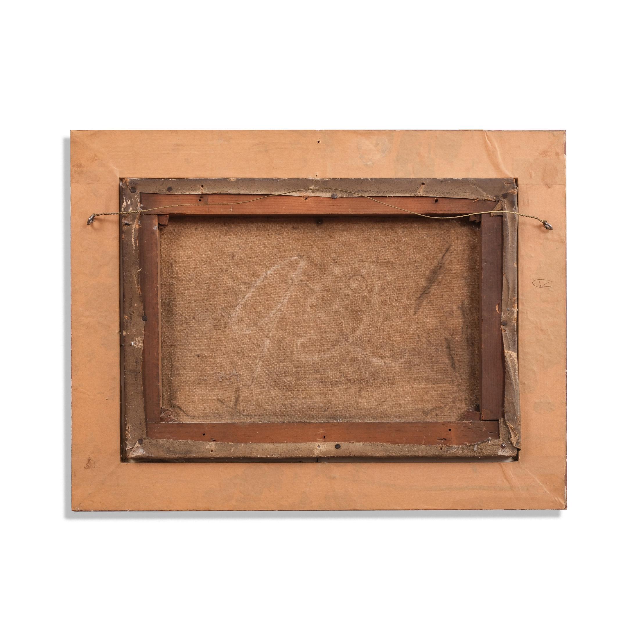 19. Jahrhundert Ölgemälde von zwei Terriern Hundeportrait (Handbemalt) im Angebot