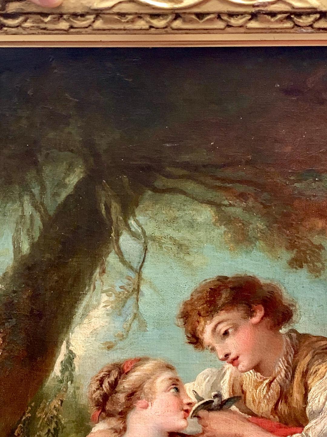 European 19th Century Oil Painting on Canvas after Francois Boucher For Sale
