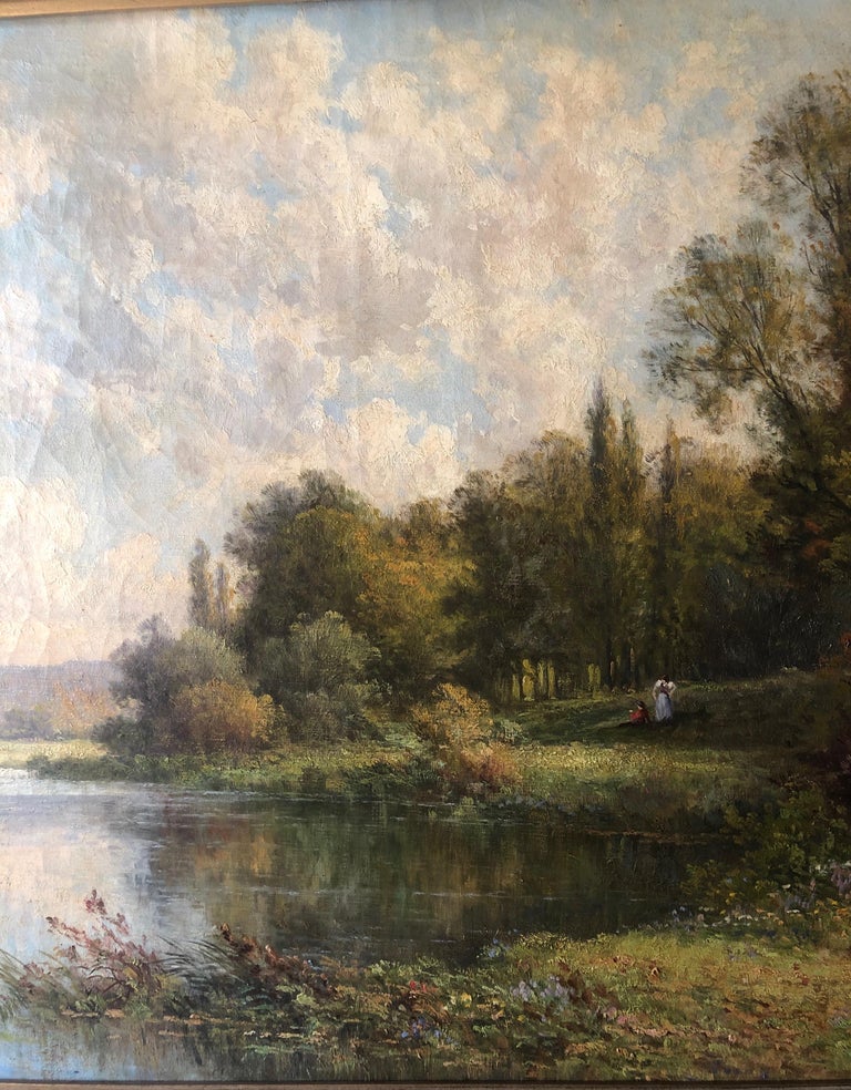 19th Century Oil Painting on Canvas Pierre Ernest Ballue at 1stDibs ...