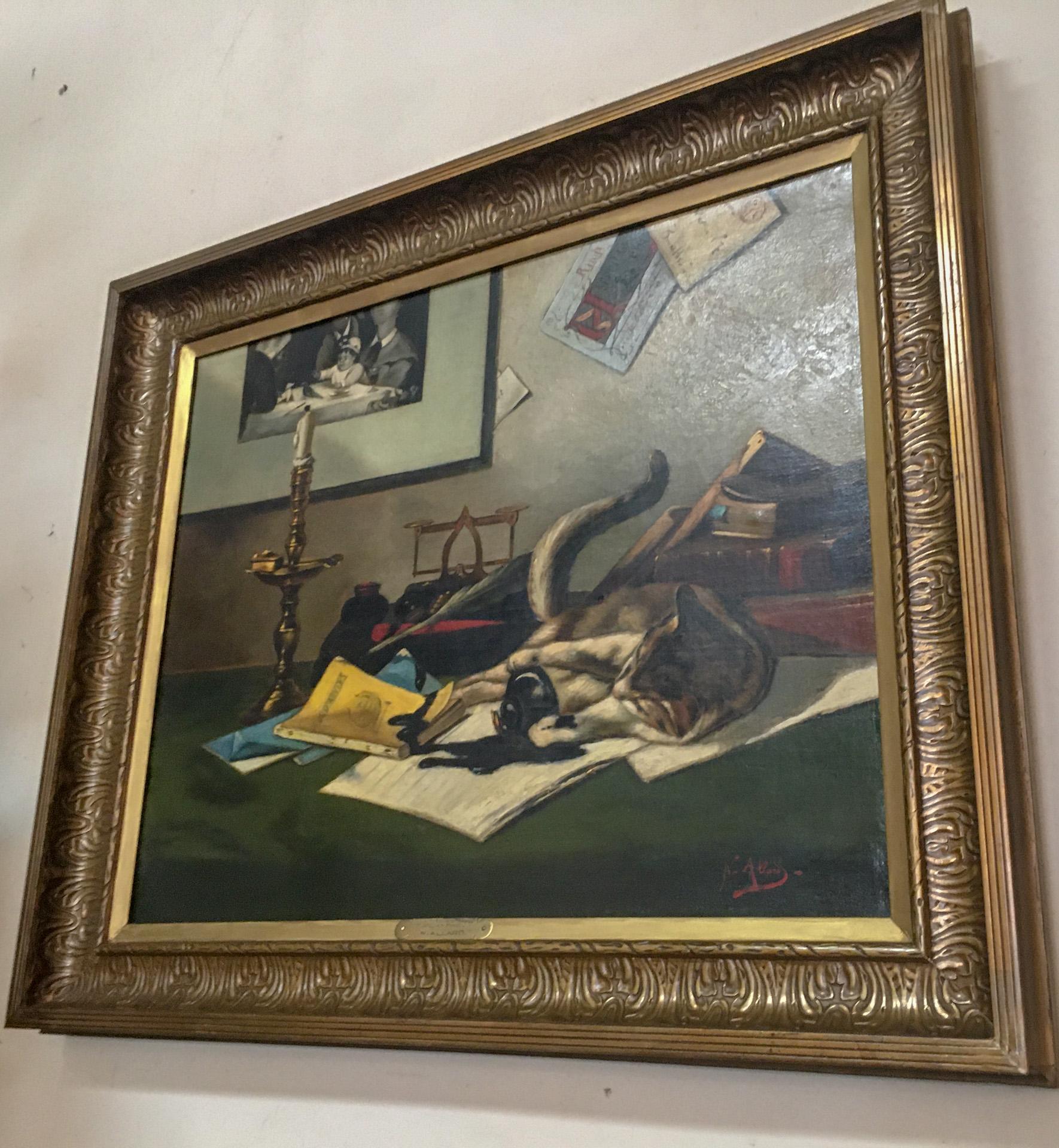 Canvas 19th century Oil Painting 