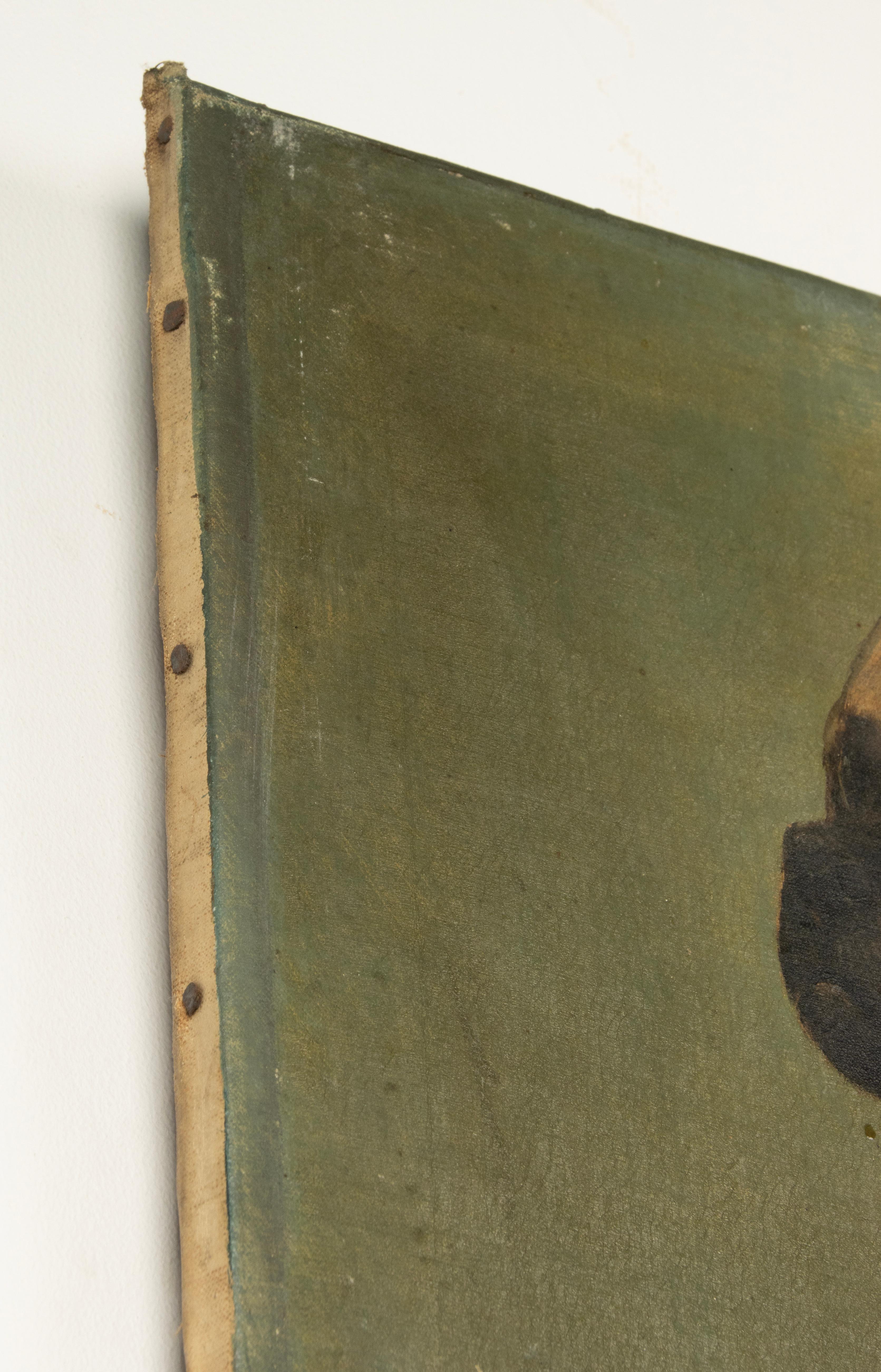 Pittura ad olio del XIX secolo - Ritratto di cane - Carlino in vendita 8