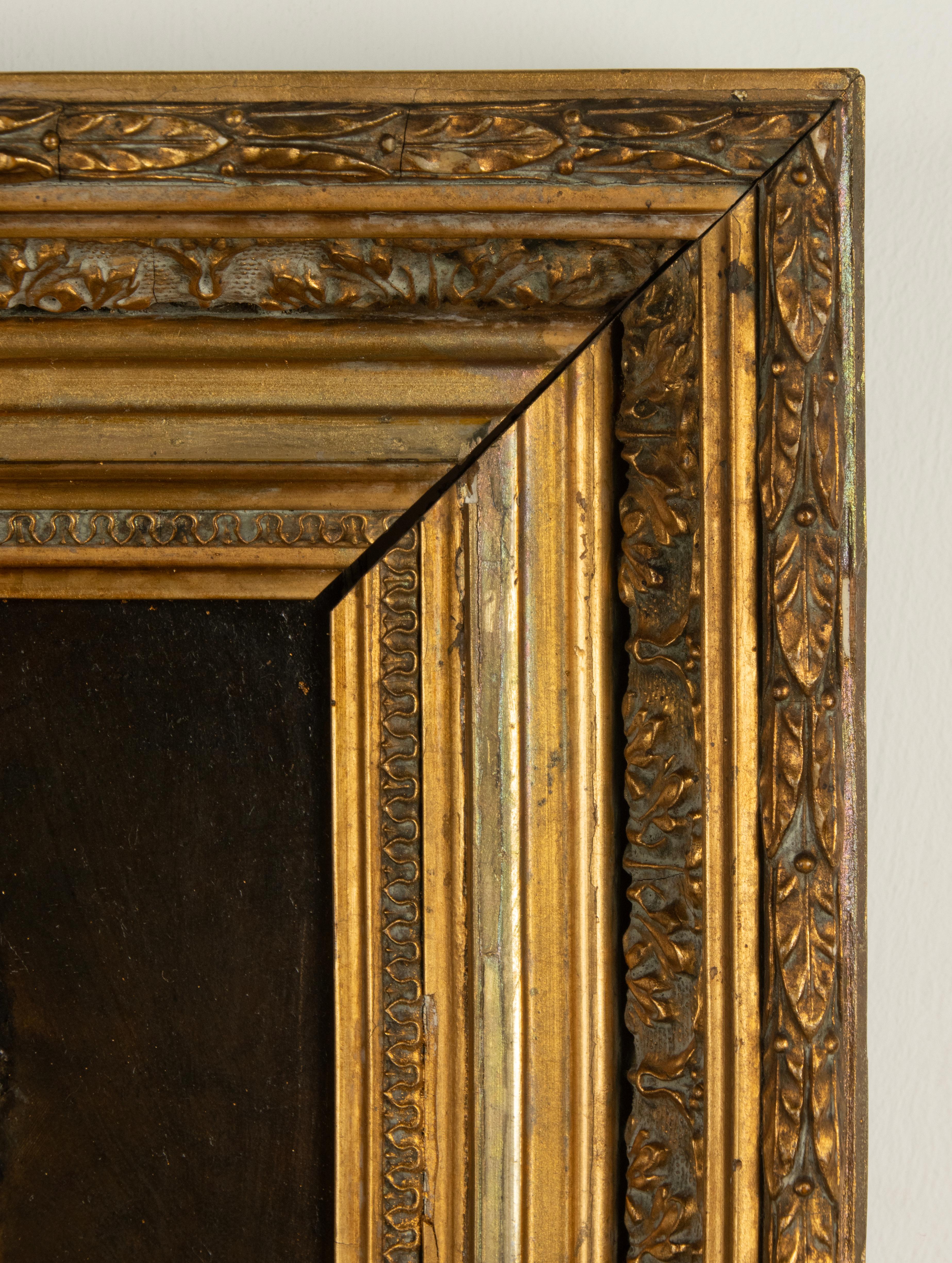 Pittura ad olio del XIX secolo - Ritratto di signora - Emélie in vendita 3