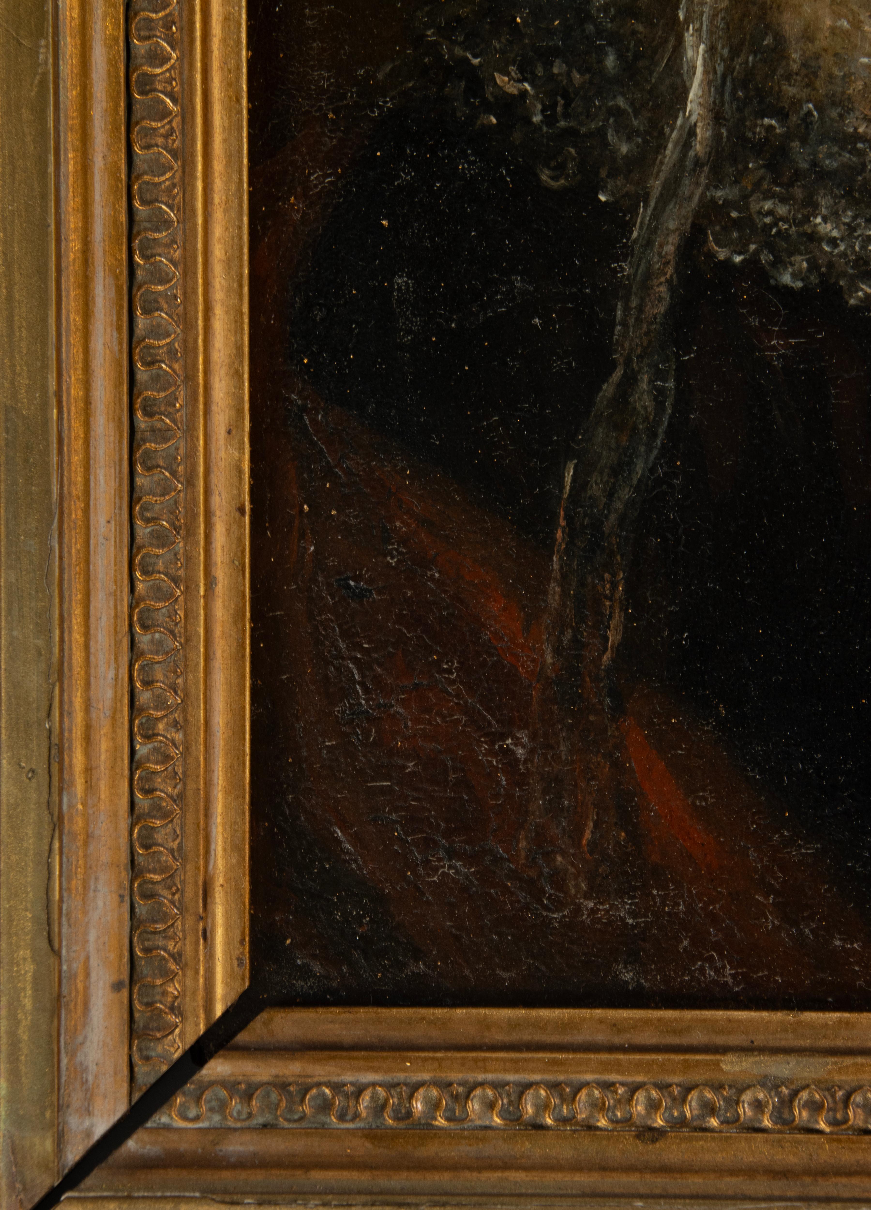 Fine XIX secolo Pittura ad olio del XIX secolo - Ritratto di signora - Emélie in vendita