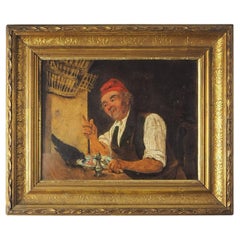 19th Century Oil Painting “Taste of Freedom” – Unsigned