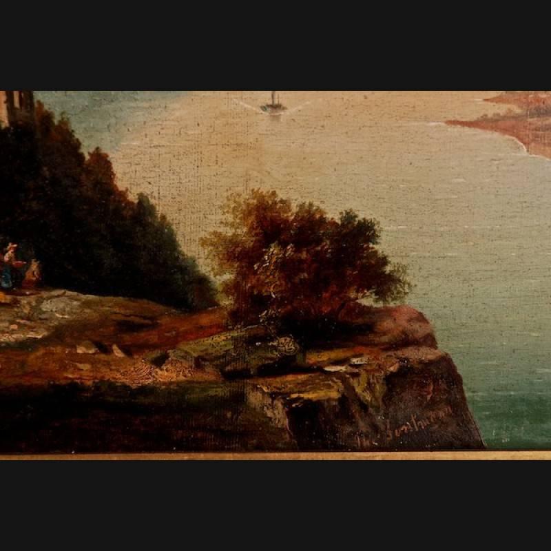 castle oil painting