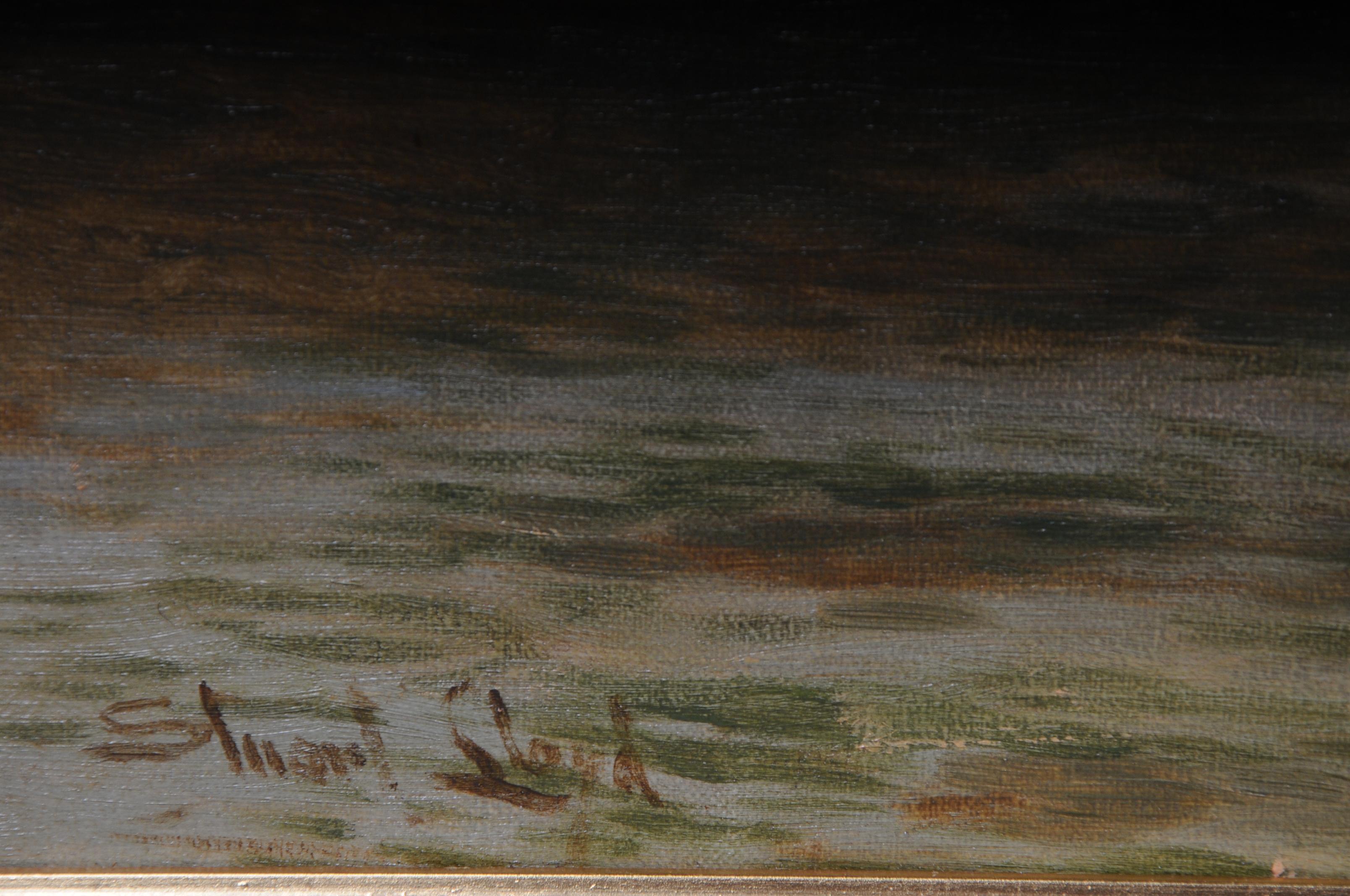 19th Century Oil Paintings Canterbury Landscape W. Stuart Lloyd View from Castle 5