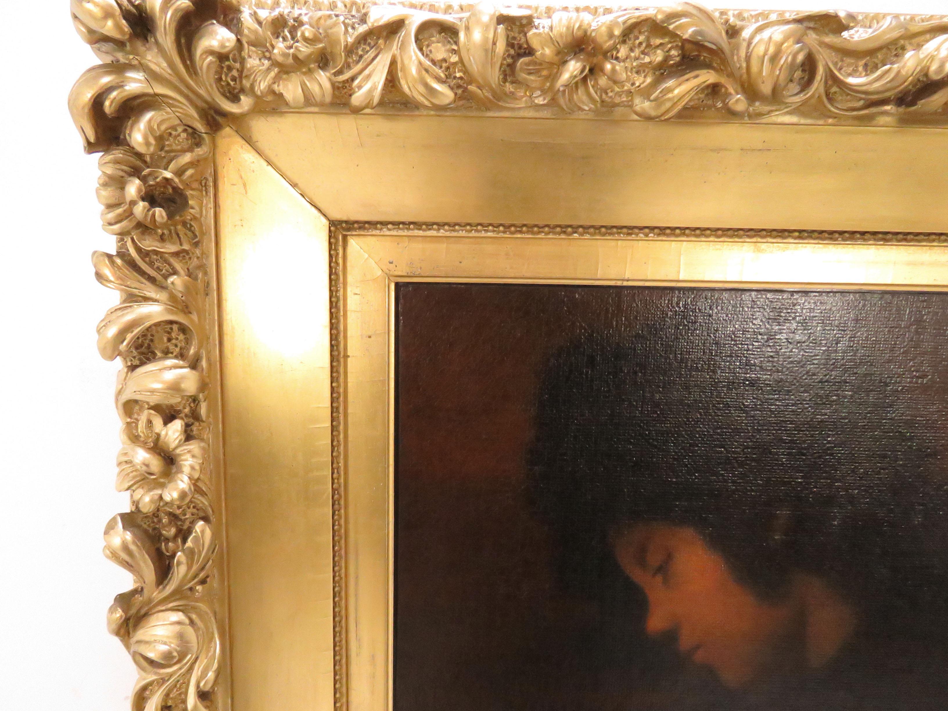 Neoclassical 19th Century Renaissance Revival Portrait of a Young Man For Sale