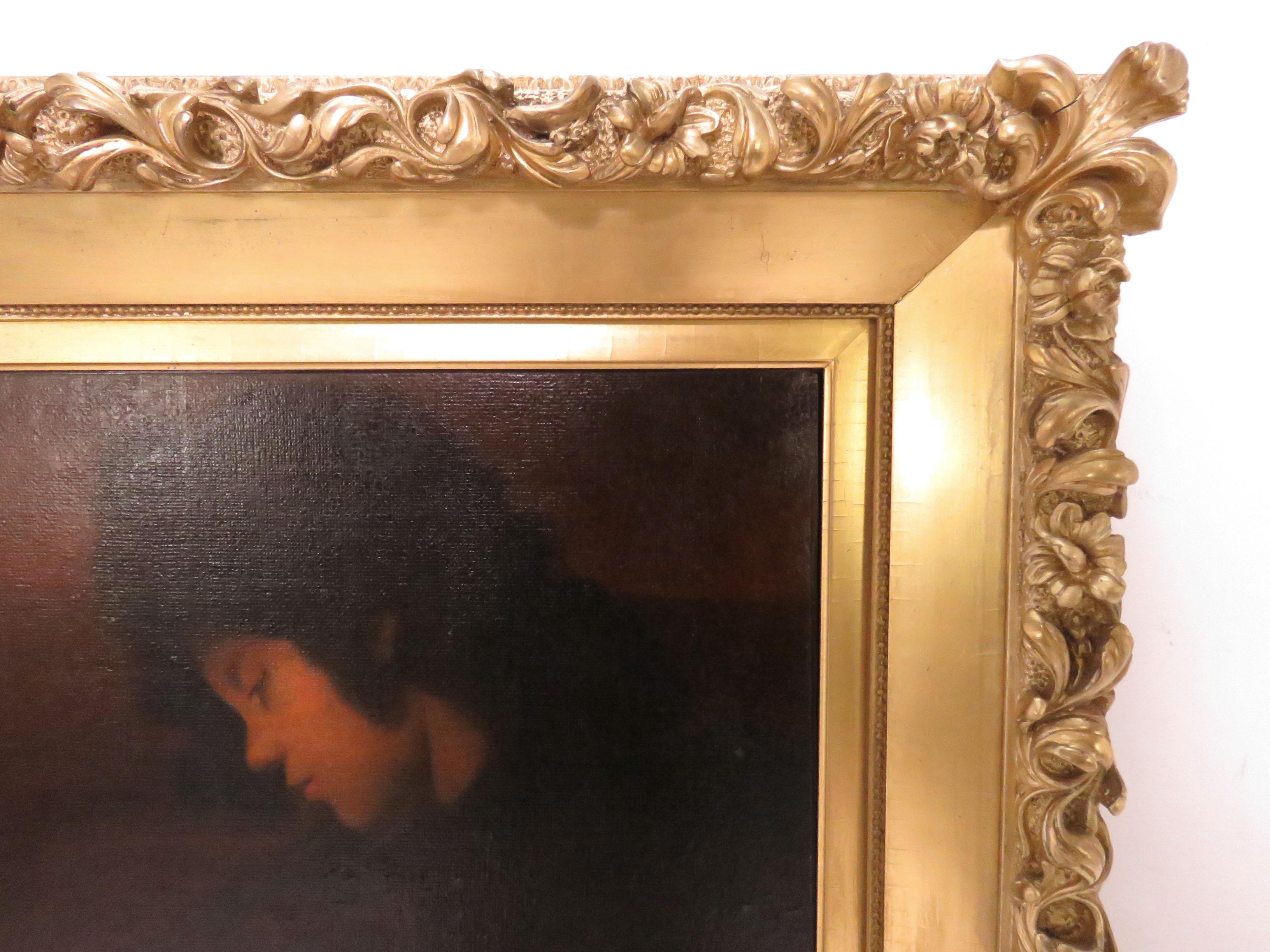 Italian 19th Century Renaissance Revival Portrait of a Young Man For Sale
