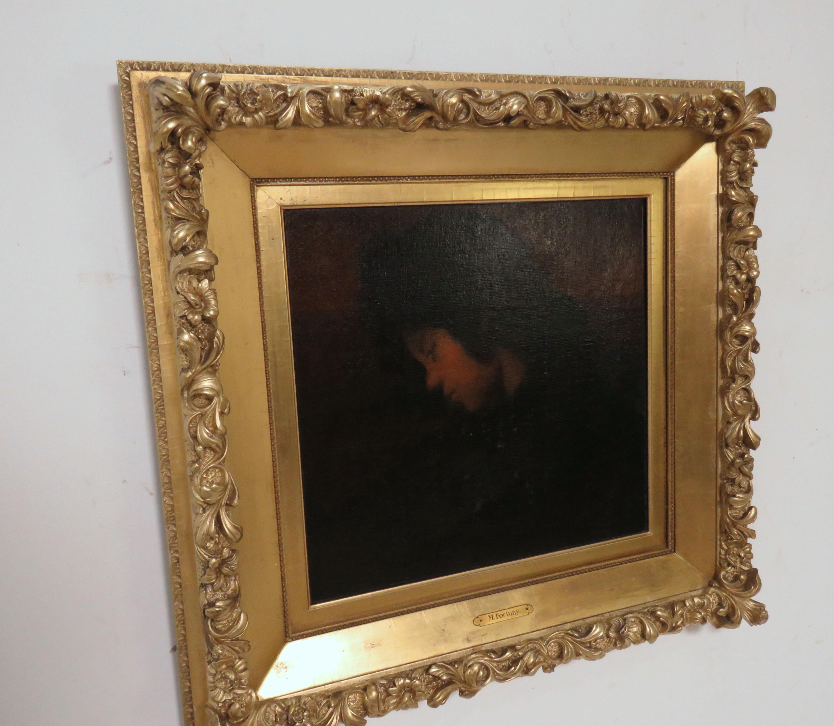 Paint 19th Century Renaissance Revival Portrait of a Young Man For Sale