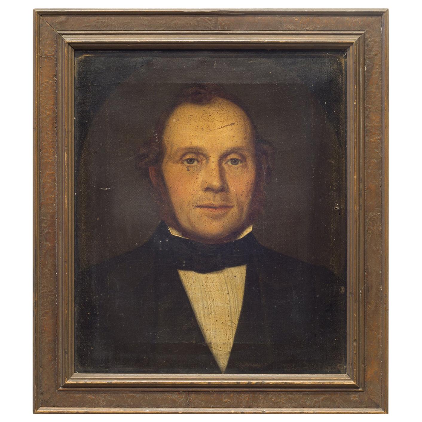 19th Century Oil Portrait of a Gentleman, circa 1800s