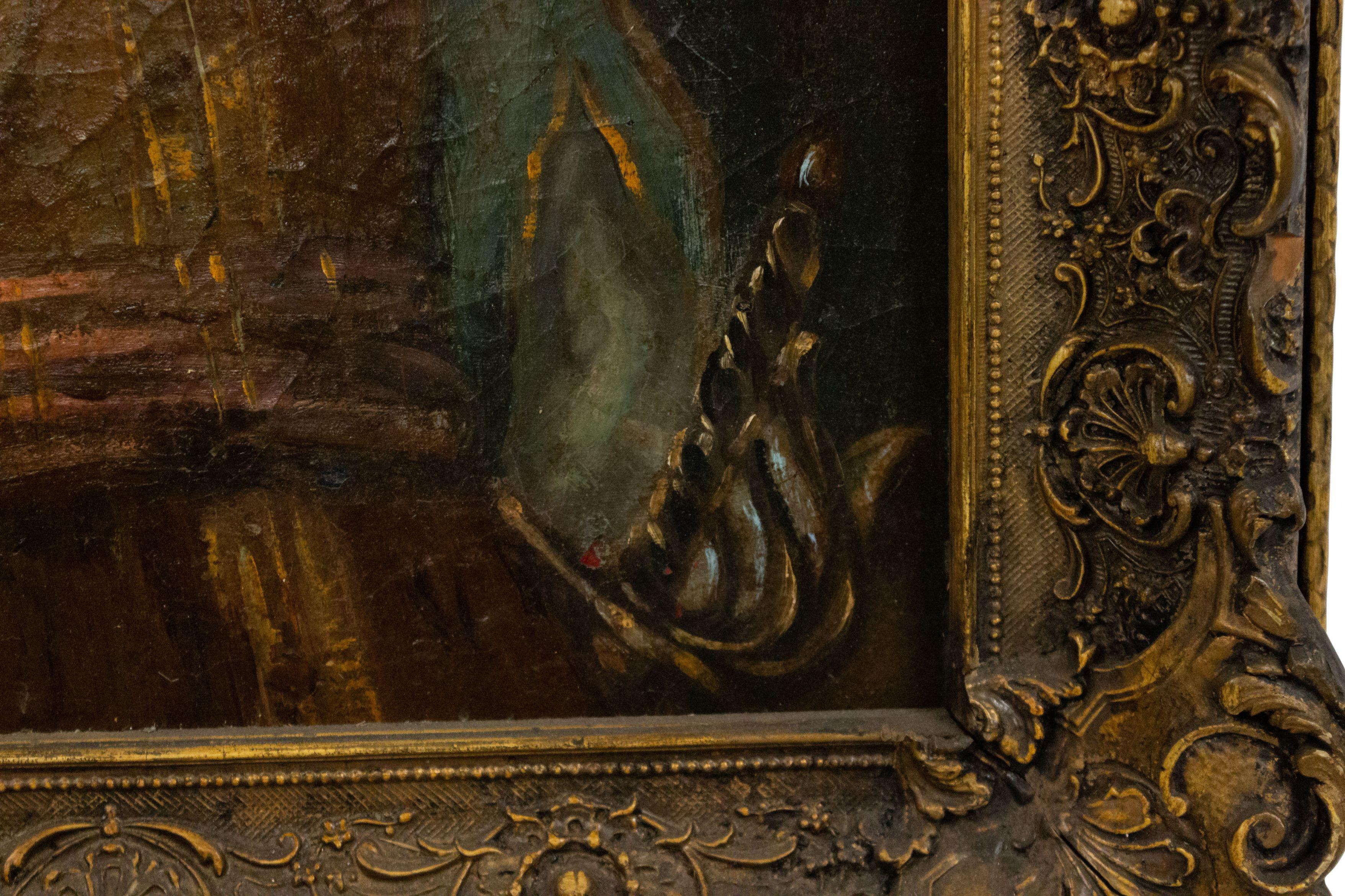 19th Century Oil Portrait of an Italian Renaissance Cavalier Framed In Good Condition In New York, NY
