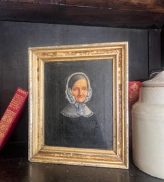 19th Century Oil Portrait Painting, Biedermeier Style, Signed, Denmark