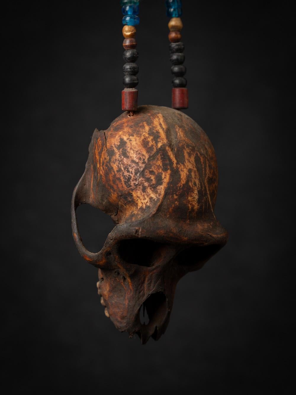 19th century Old Naga necklace with monkey-skull - Original Buddhas 11