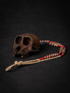 19th century Old Naga necklace with monkey-skull - Original Buddhas