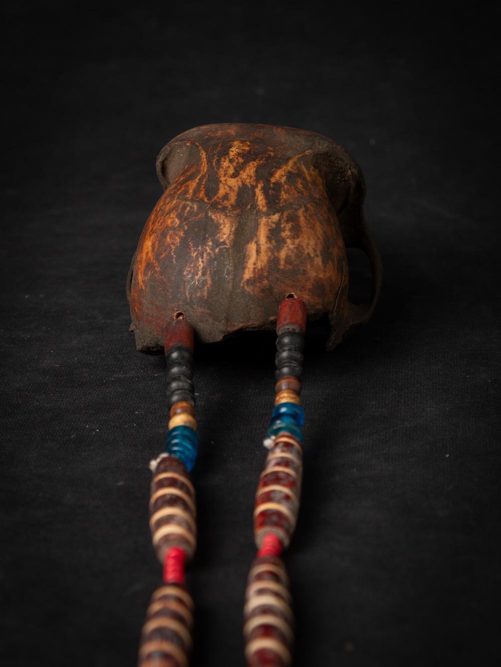 19th century Old Naga necklace with monkey-skull - Original Buddhas In Good Condition In DEVENTER, NL