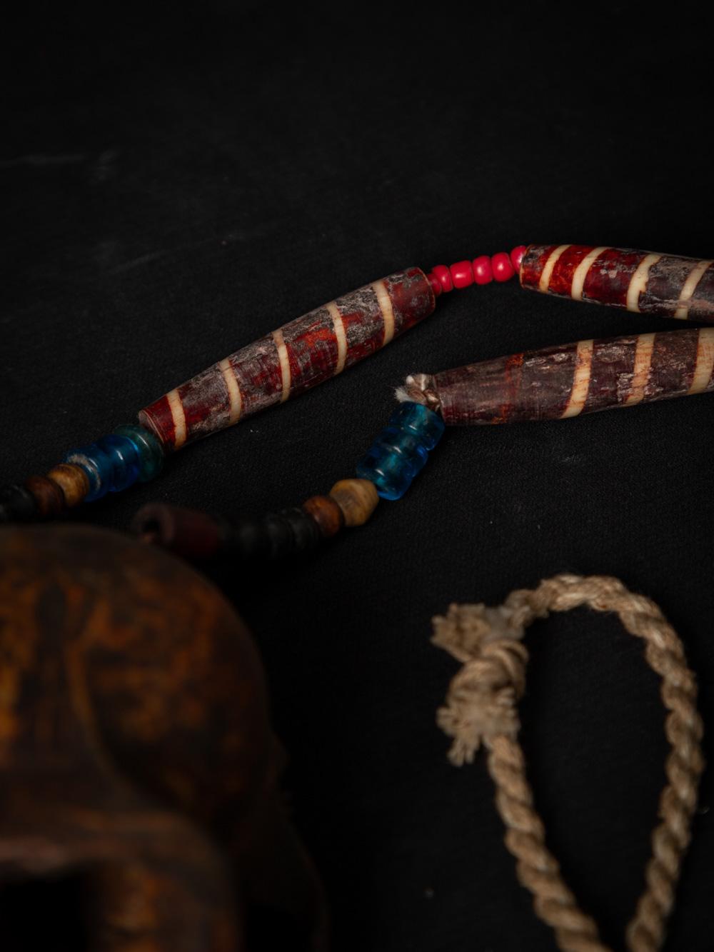 19th century Old Naga necklace with monkey-skull - Original Buddhas 3