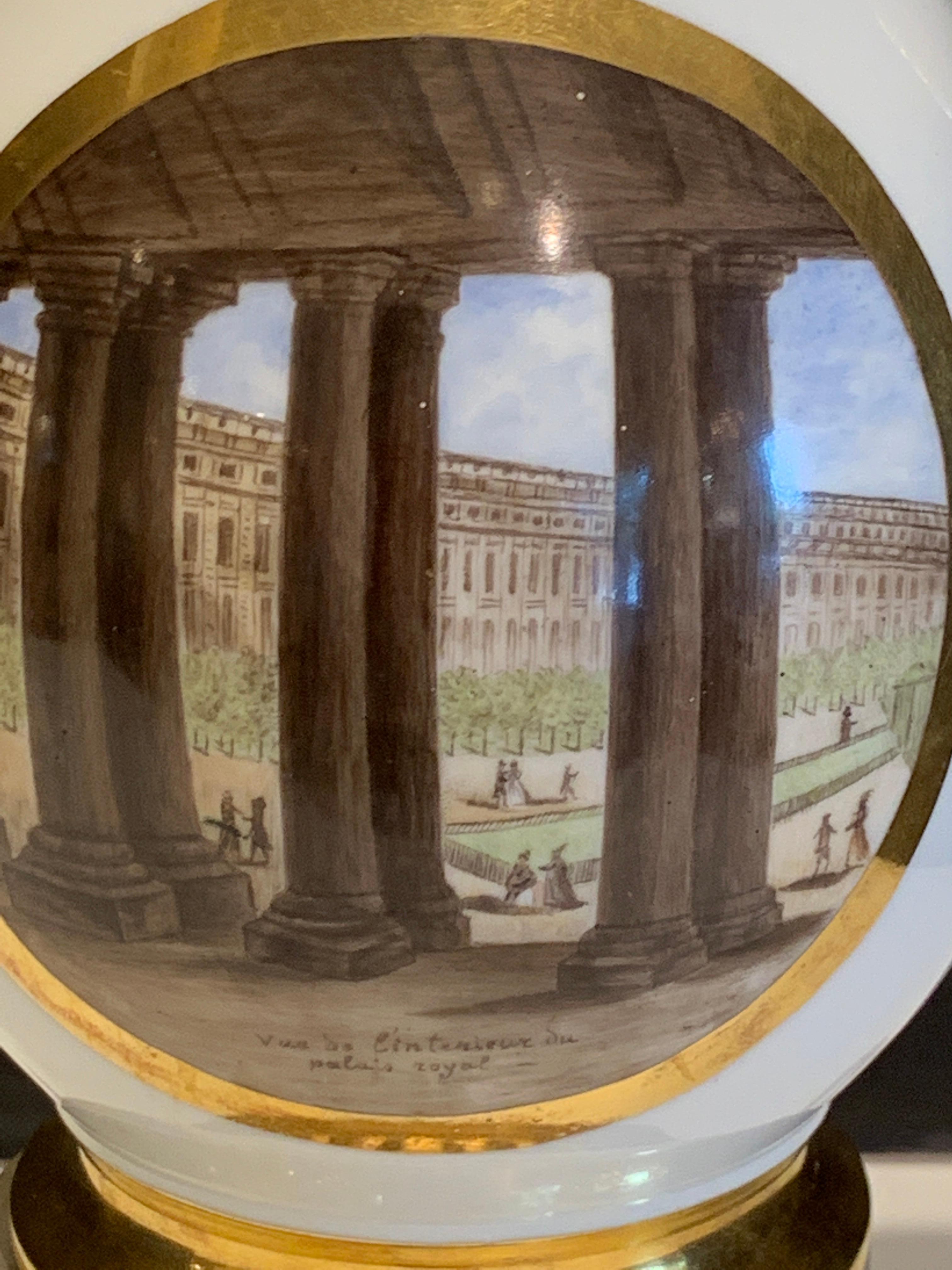 Alte Pariser topografische Kaffeekanne des 19. Jahrhunderts, jetzt als Lampe (Neoklassisch) im Angebot