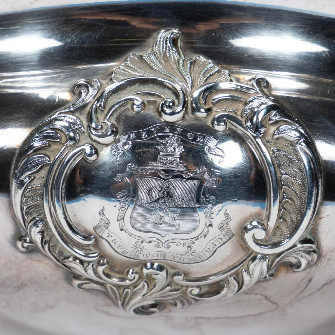 19th Century Old Sheffield Plate Armorial Tureen In Good Condition For Sale In Atlanta, GA