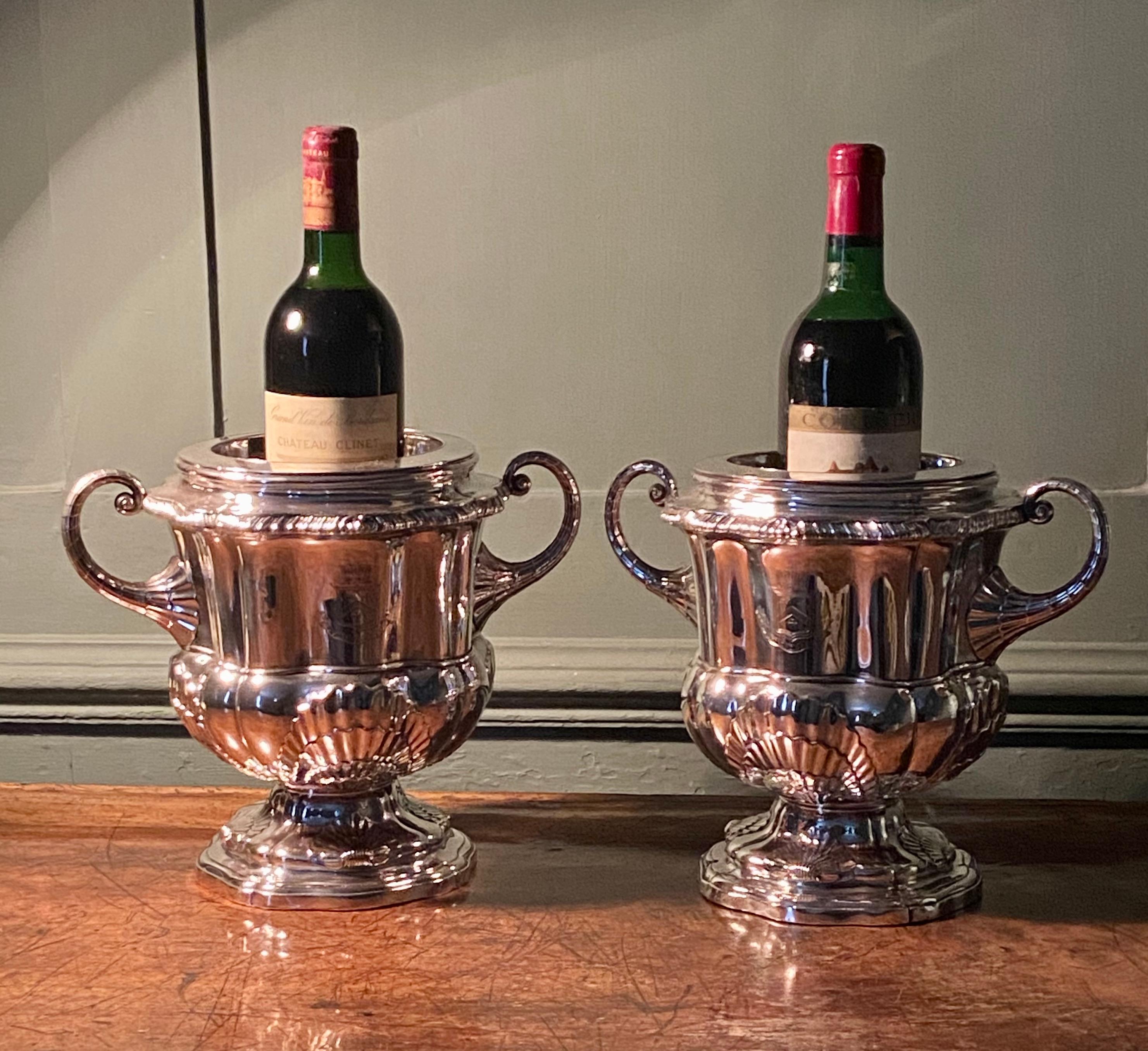Regency 19th Century Old Sheffield Plate Wine Coolers For Sale