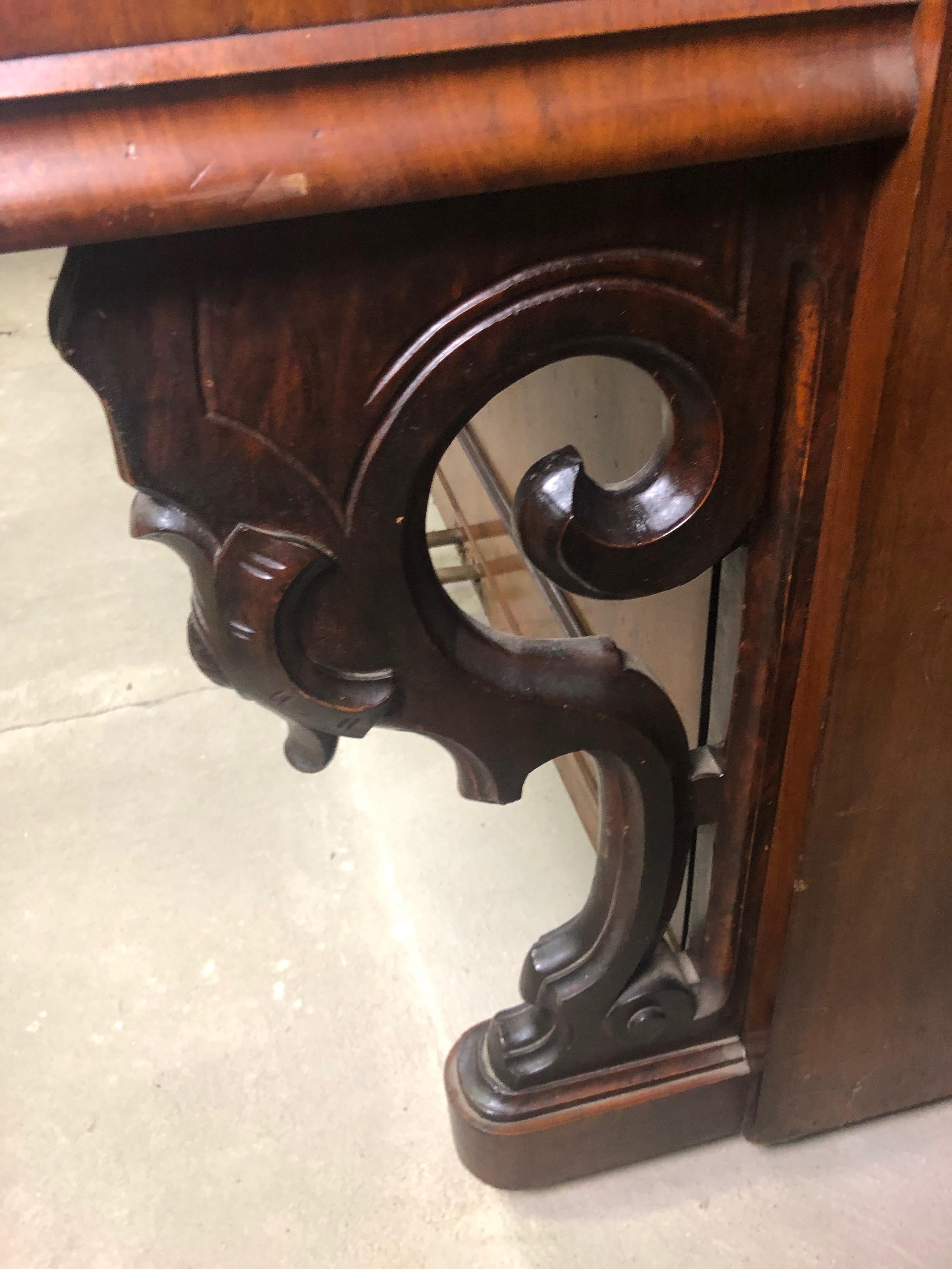 German 19th Century Old Walnut Burl Wall Piano For Sale