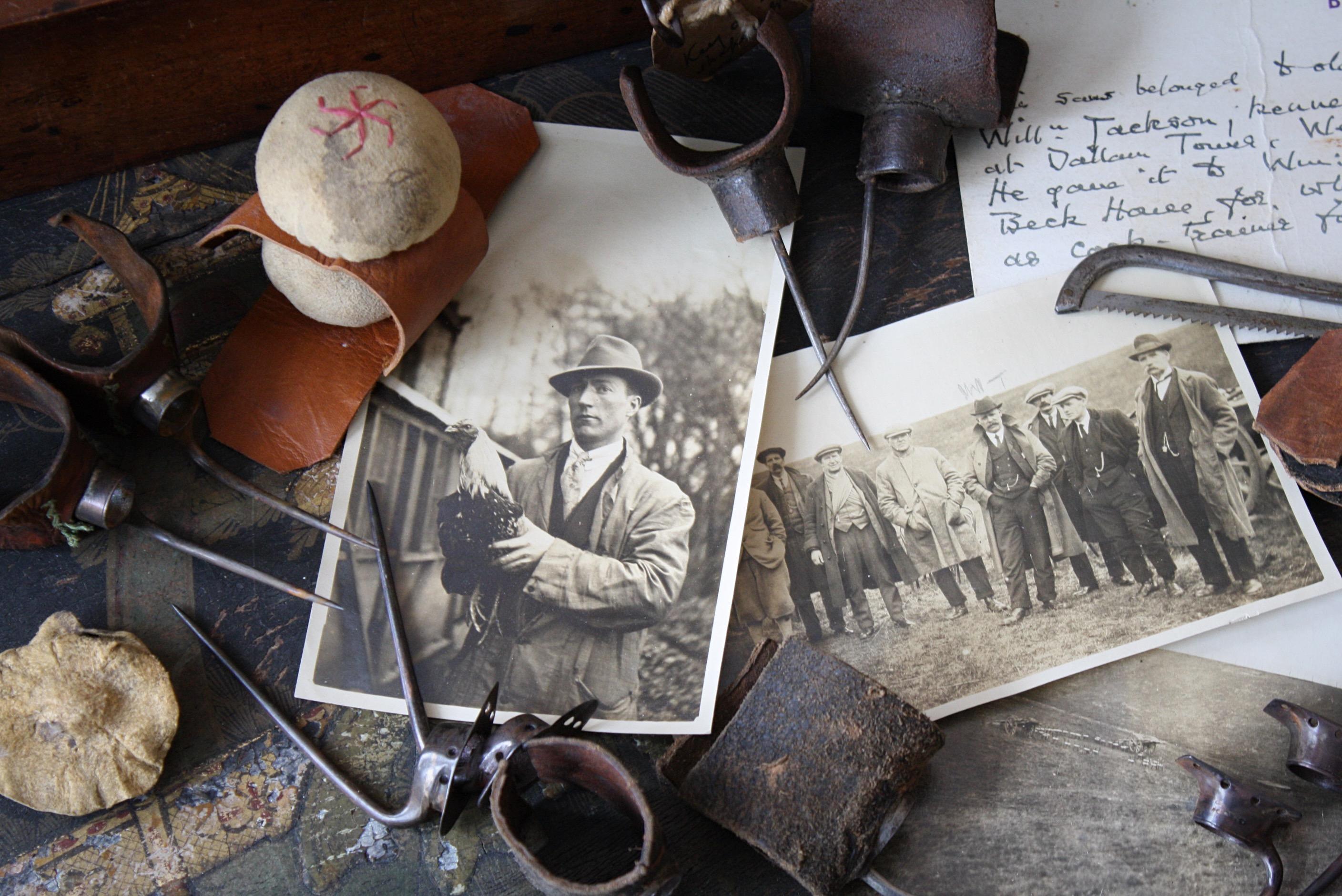 19th Century Old Will Jackson Cocking Cock Fighting Spurs Photos & Ephemera 12