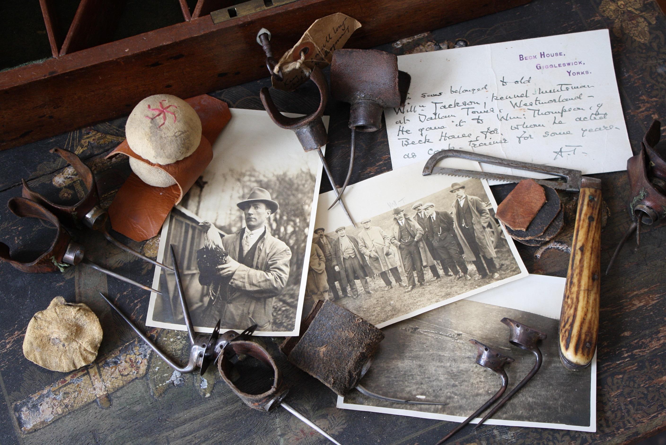 19th Century Old Will Jackson Cocking Cock Fighting Spurs Photos & Ephemera 13