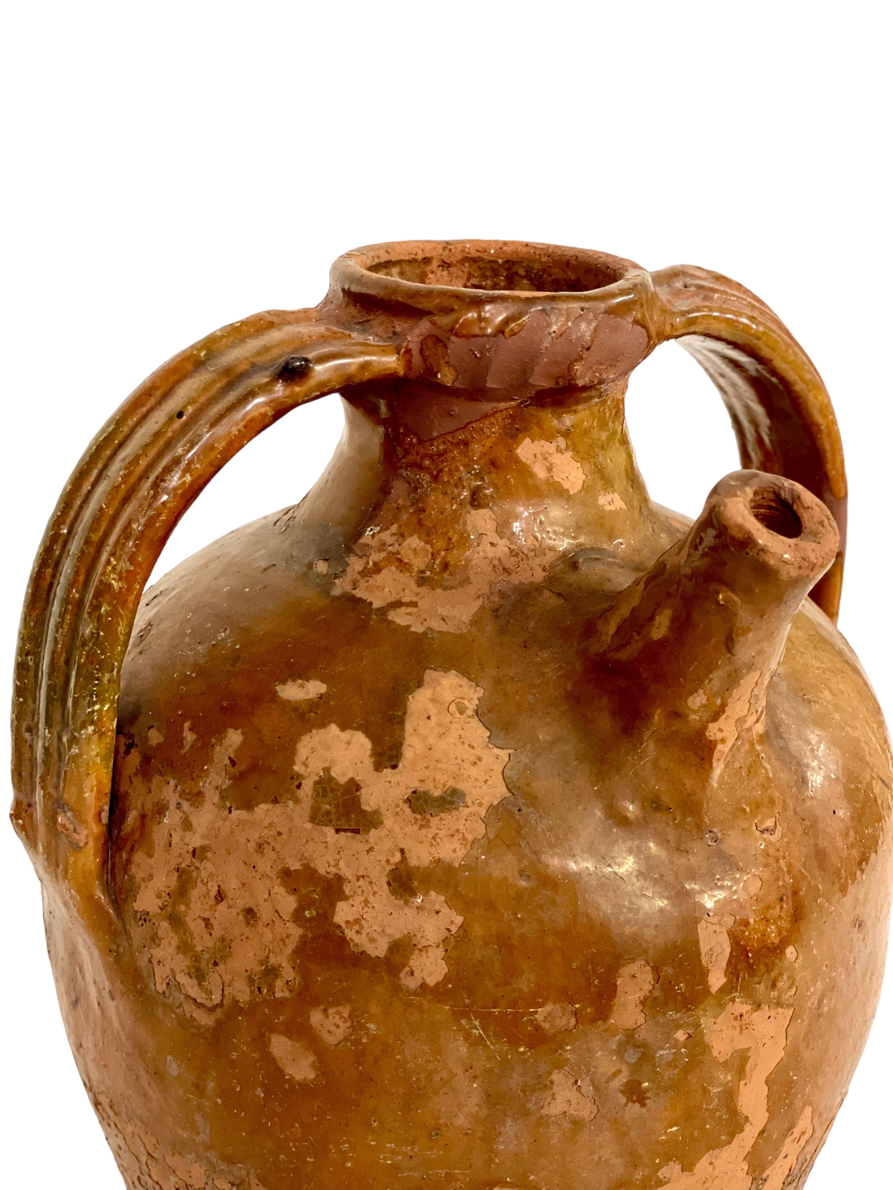 French 19th Century Olive Oil Jar from Provence For Sale