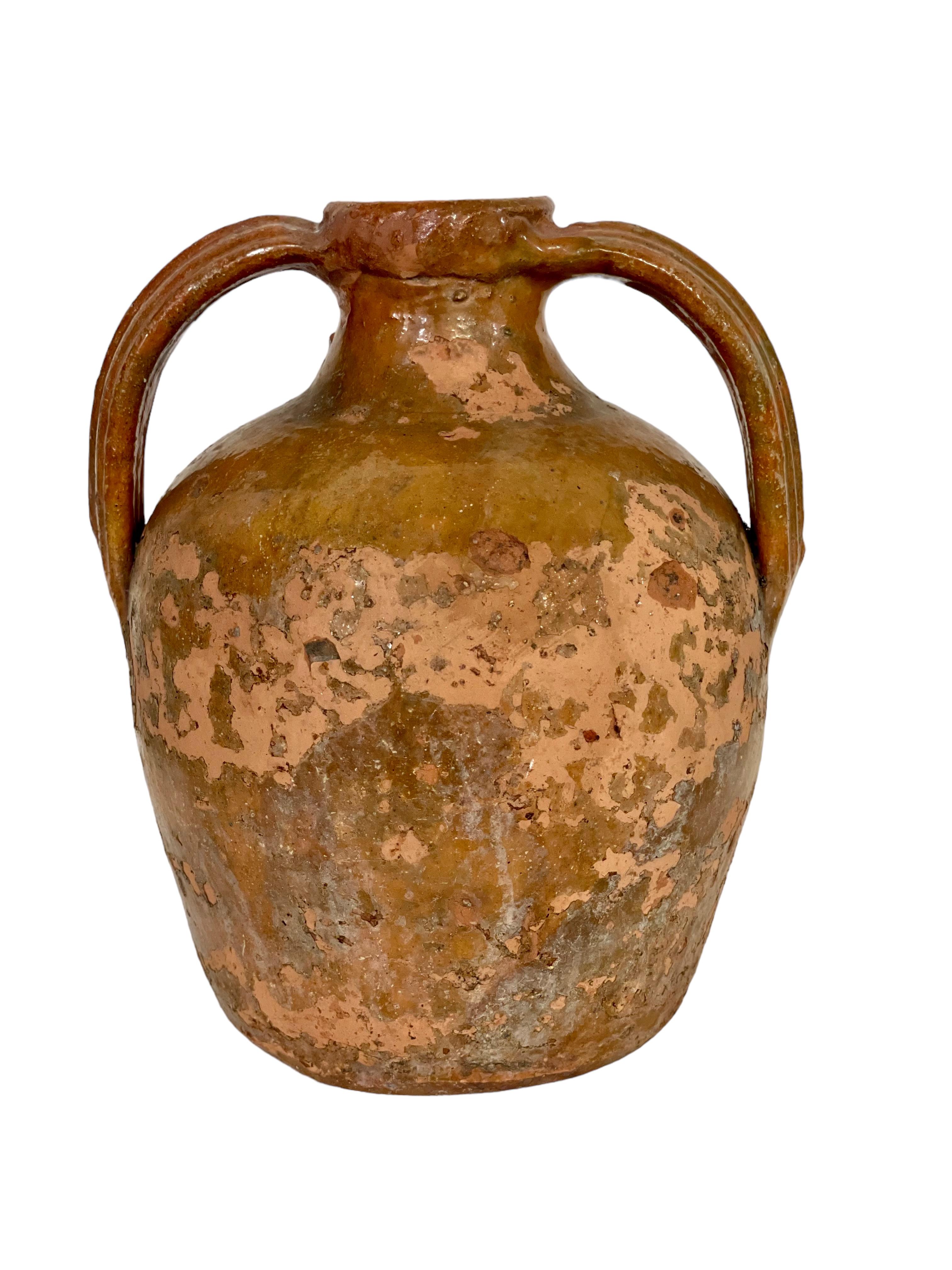 Terre cuite Pot à huile d'olivier de Provence du 19ème siècle en vente